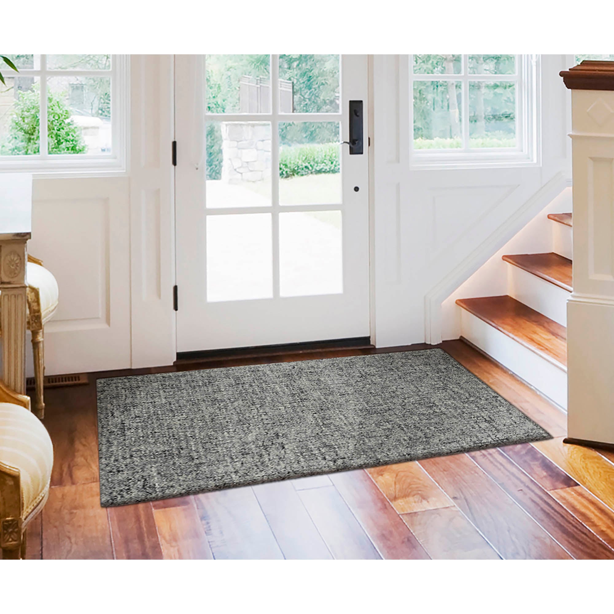 Liora Manne SVH23950319 Savannah 2 x 3 (ft) Tufted Wool Flannel Rectangular Indoor Solid Industrial Area rug