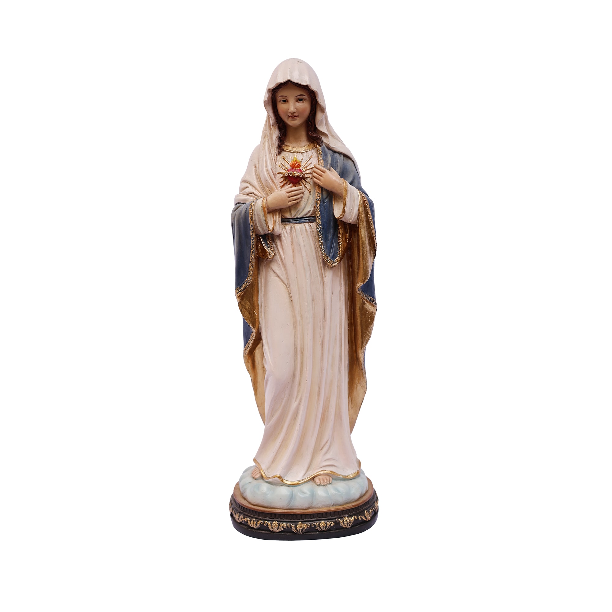 Hi-Line Gift - 12-in H x 3.3-in W Blue Religion Garden Statue