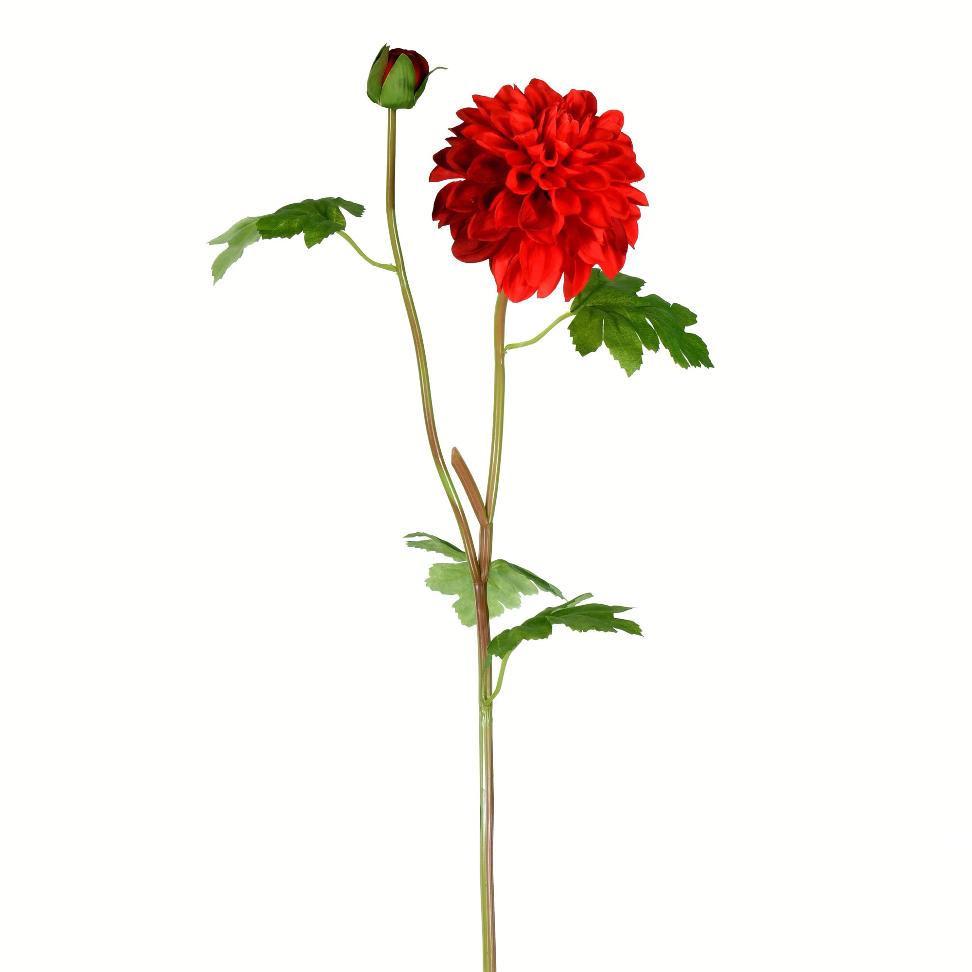 Vickerman FA190703 24-Inches Red Indoor Desktop Dahlia Artificial flower