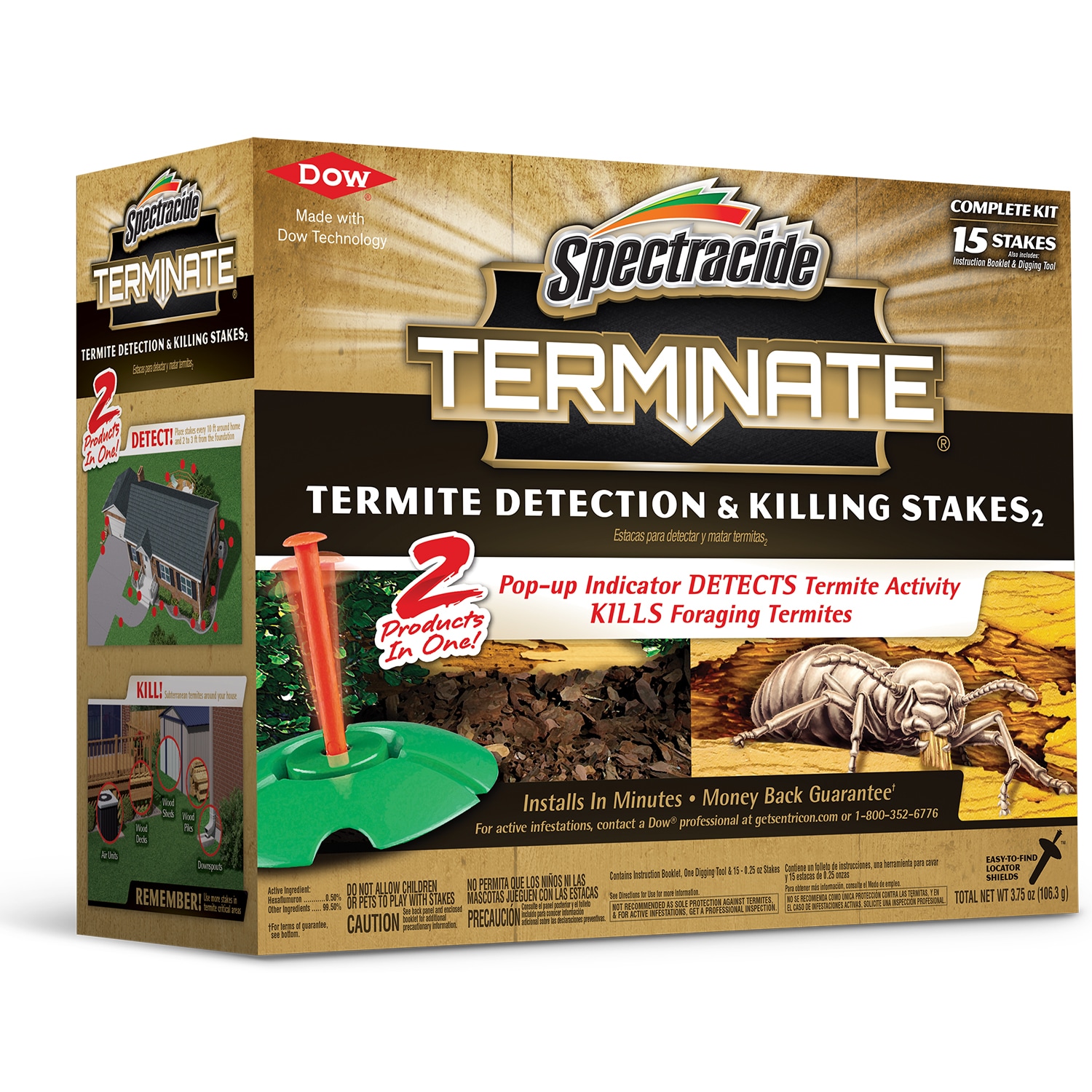 Spectracide 15-Count Terminate Termite Killer Stakes in the Pesticides  department at
