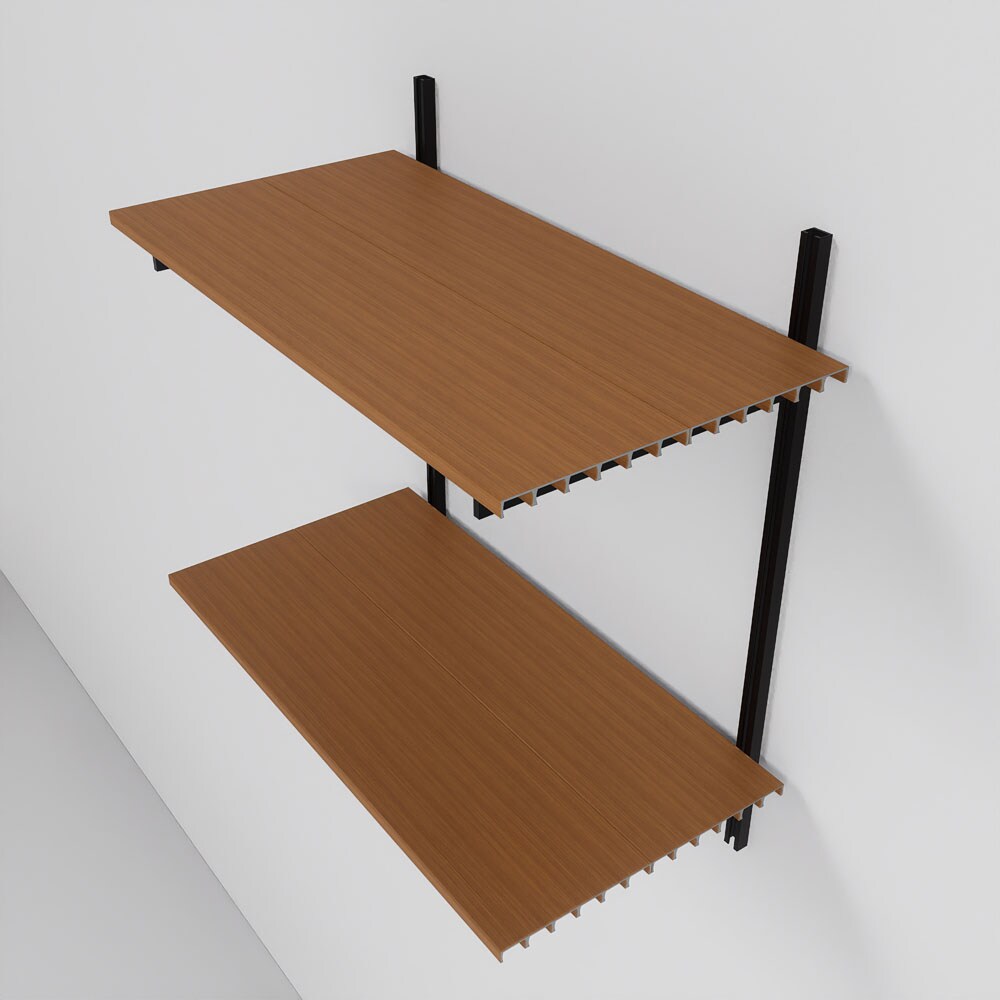 Modern Shelving ALUMWAL-1224-BW Wall-Mounted-Shelving - View #6