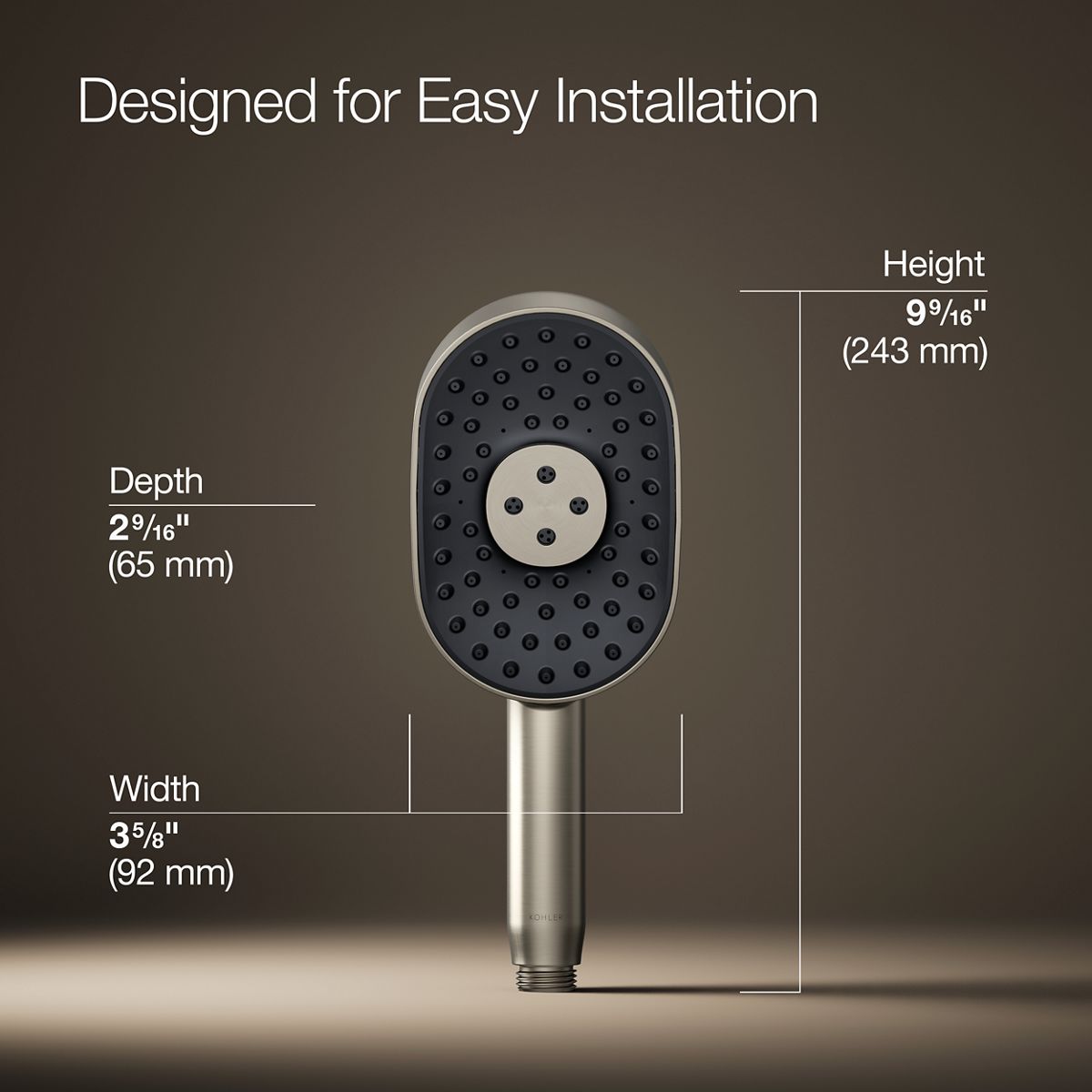 KOHLER 26284-BN Fixed-Showerhead - View #3