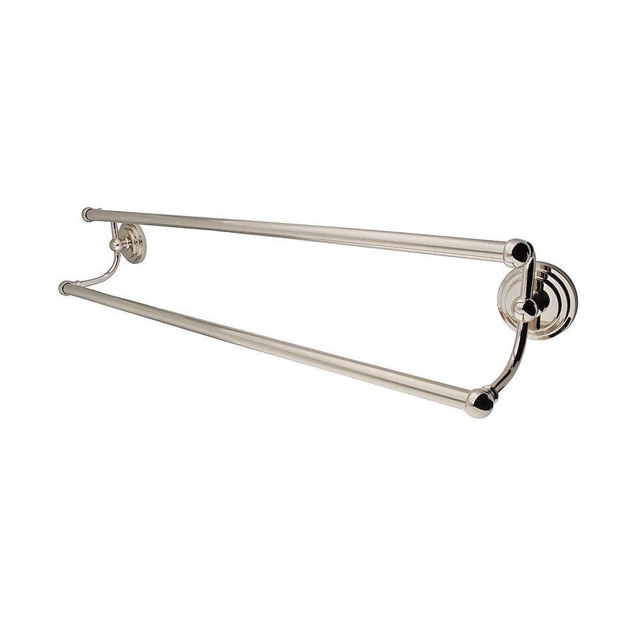 Elements of Design Milano 24-in Polished Brass Wall Mount Double Towel Bar Elements of Design Milano 24-in Polished Brass Wall Mount Double Towel Bar