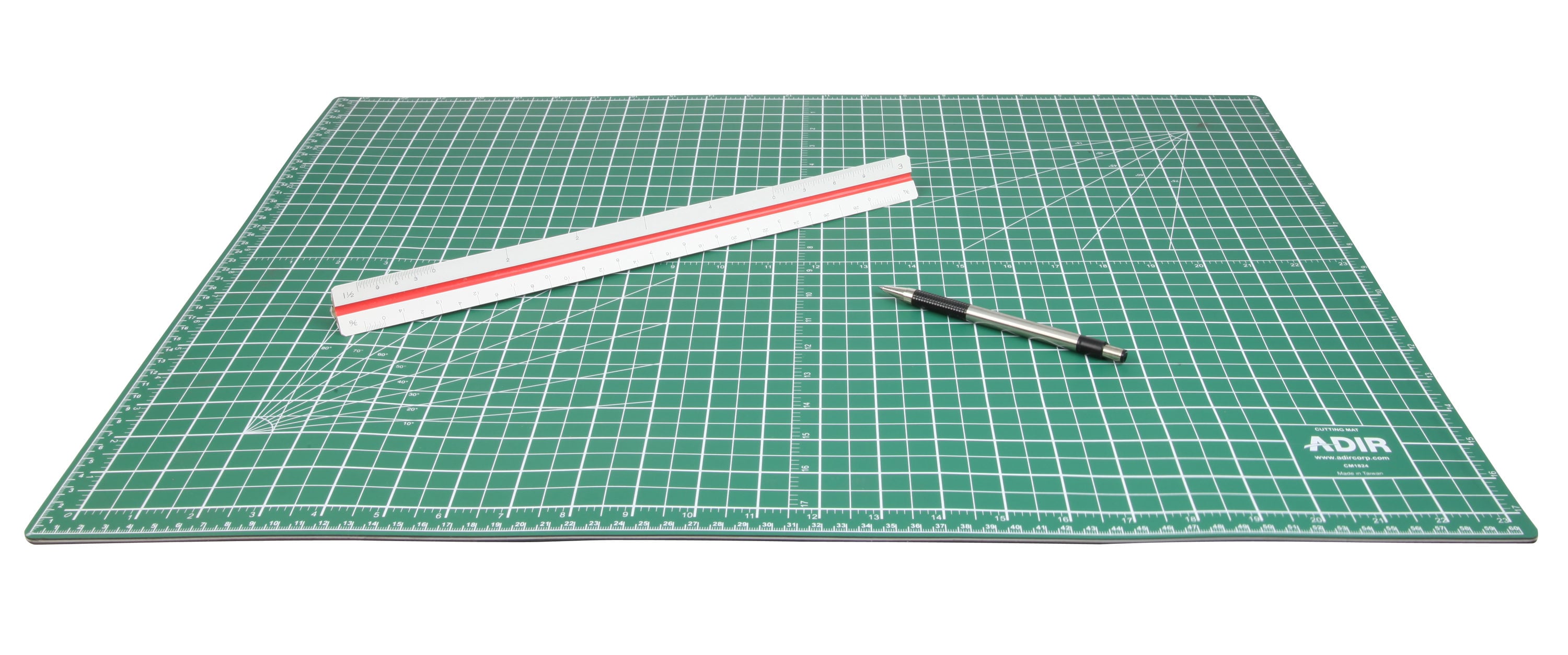 Post Consumer Recycled Large Cutting Mat, 18 x 24, Green