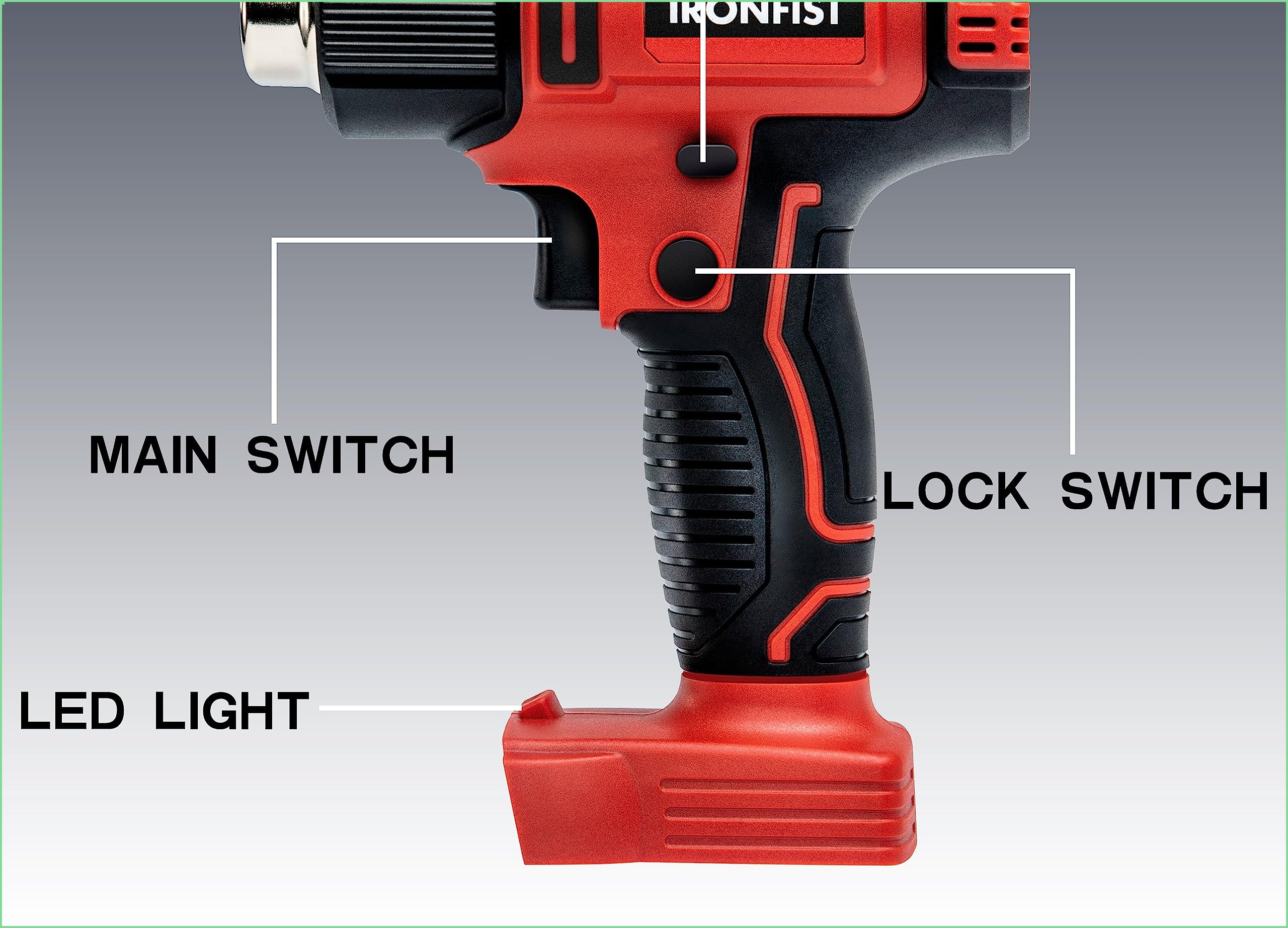 PBTEK PBTEK Cordless Heat Gun Portable Hot Air Tool Two Temperature ...