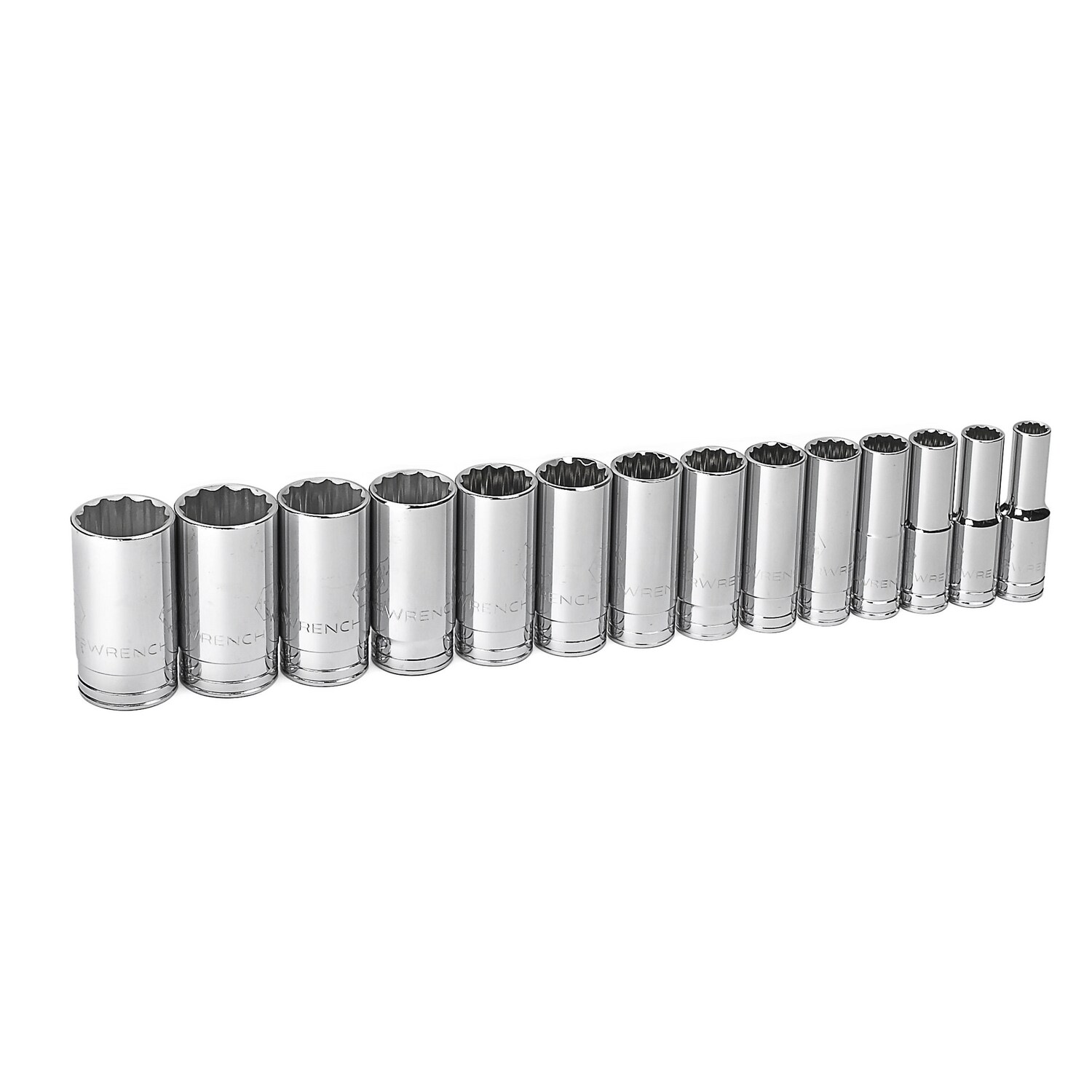 GEARWRENCH 80732 14-Piece Standard (SAE) 1/2-in Drive 12-point Set Deep Socket Set
