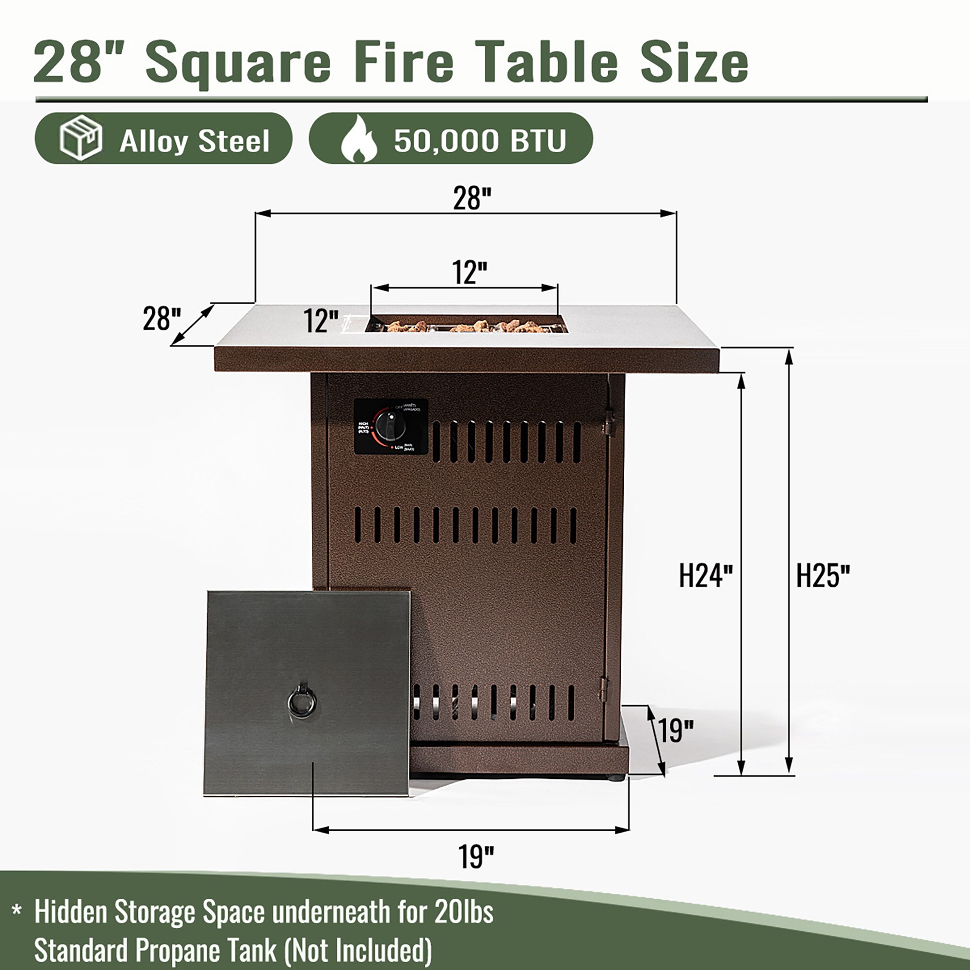 Fun Orange FUN26GP32 Outdoor-Gas-Firepits - View #4