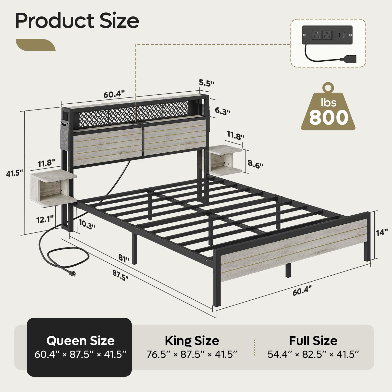 Bestier LOW-B701413ZUS-RGOL beds - View #3