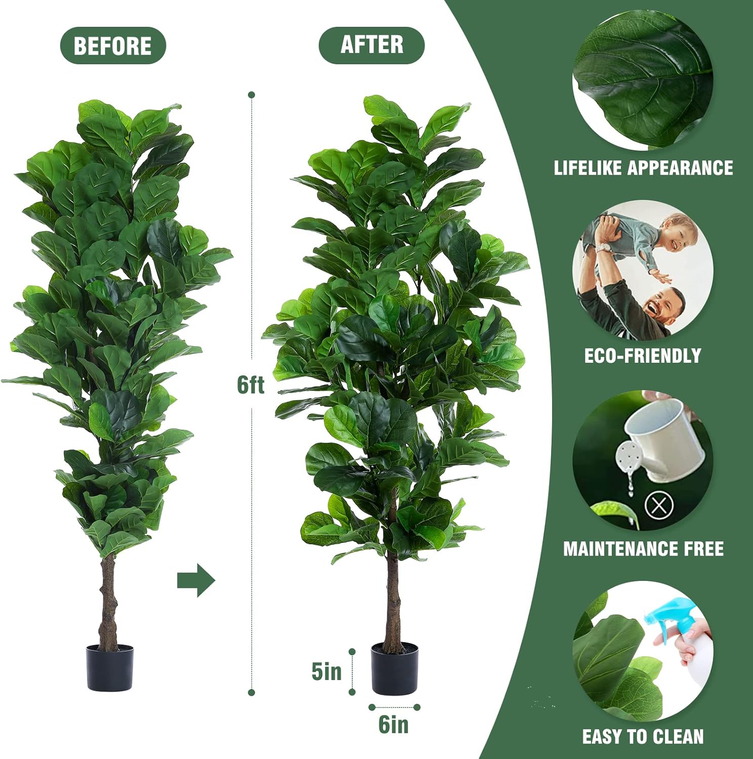 Aveyas AVE003-6FOOT Artificial-Plants-Trees - View #2