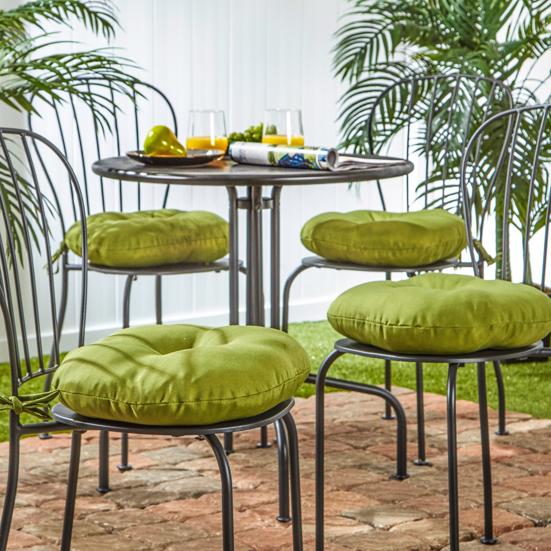 Greendale Home Fashions OC6816S4-HUNTER Patio-Furniture-Cushions - View #3
