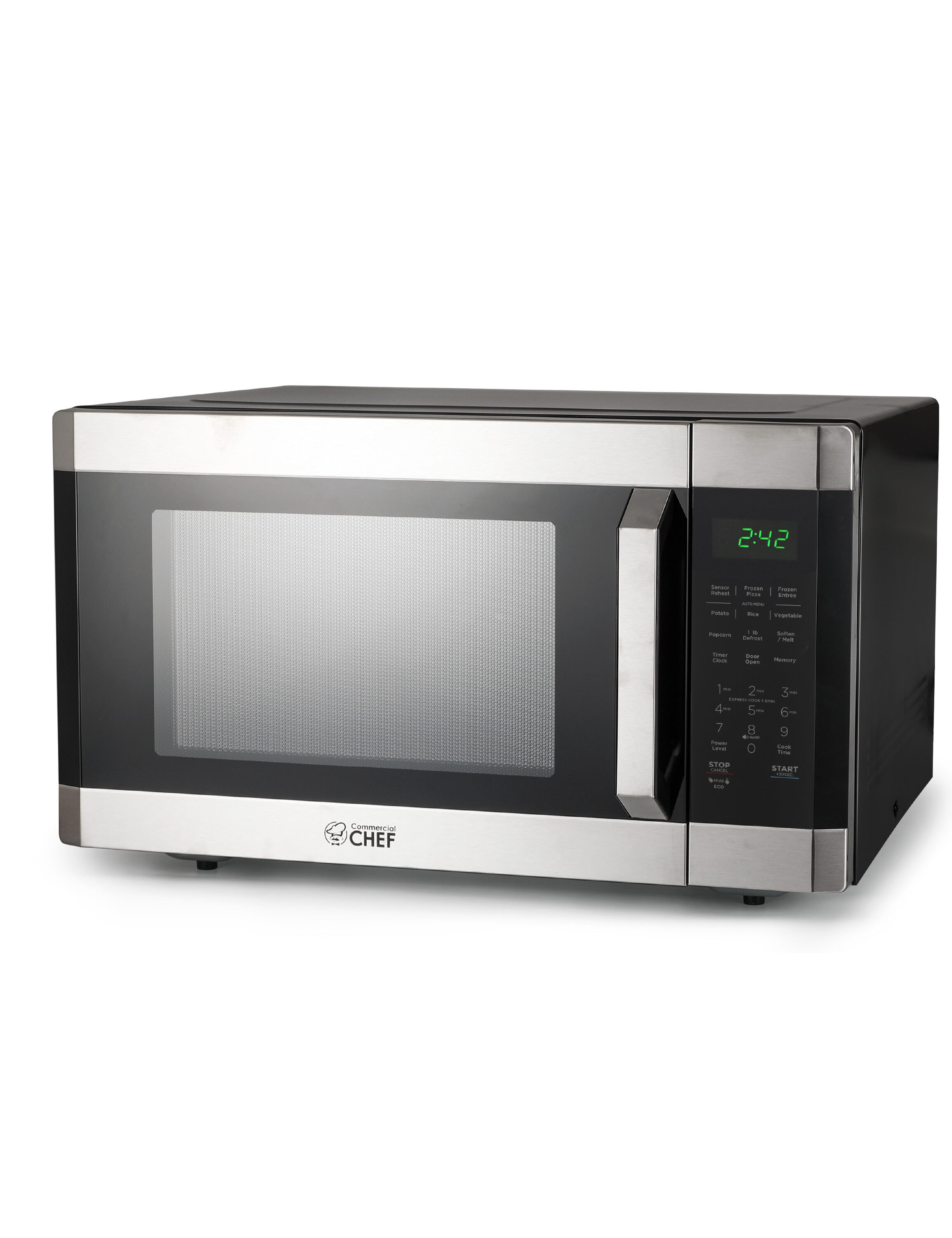 Commercial Chef CHM16MS6 1.6-cu ft Large (Greater than 1.5-cu ft) 1100 -Watt Countertop Microwave ( Remove )