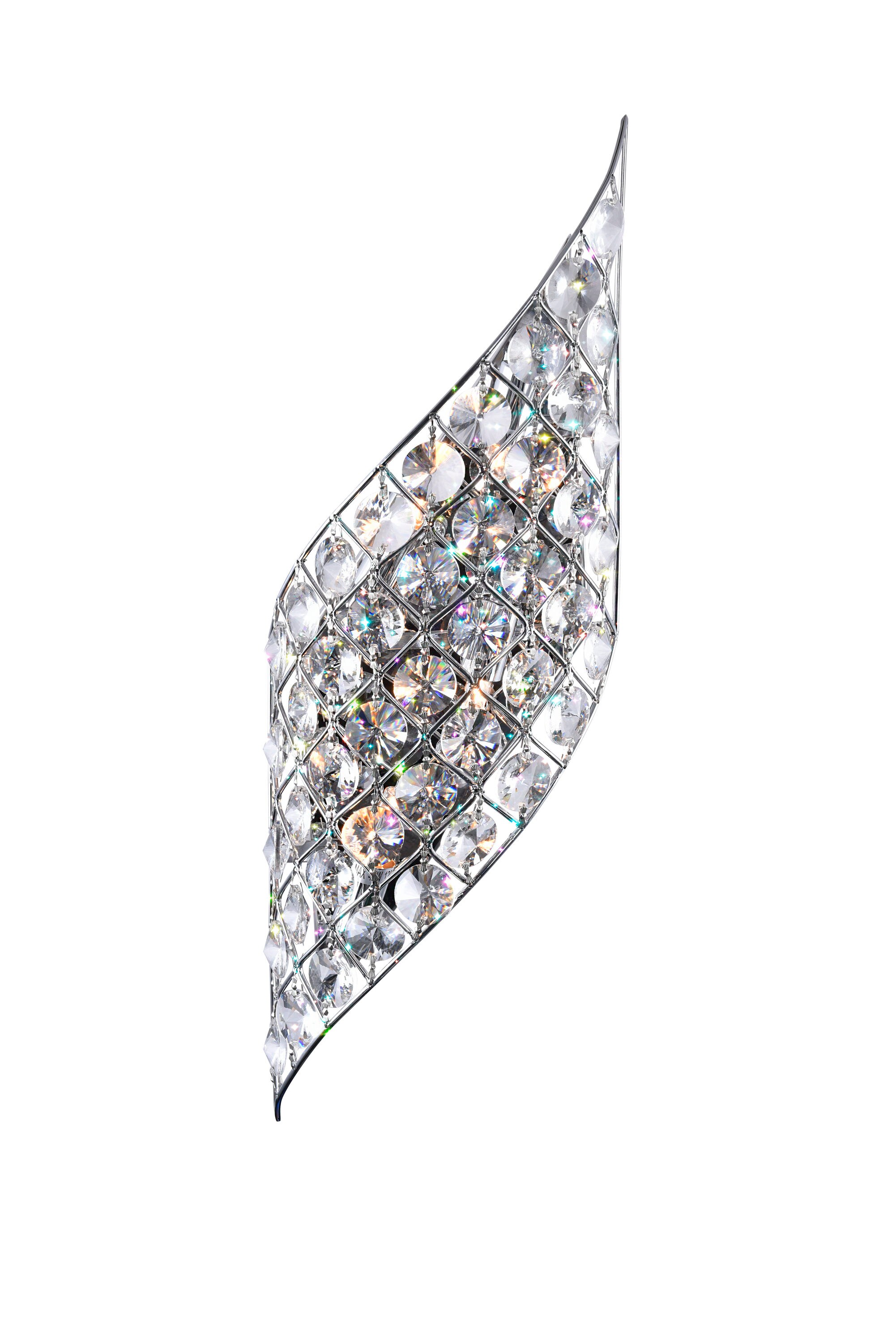 CWI Lighting Chique 7-in W 4-Light Chrome LED Wall Sconce at Lowes.com