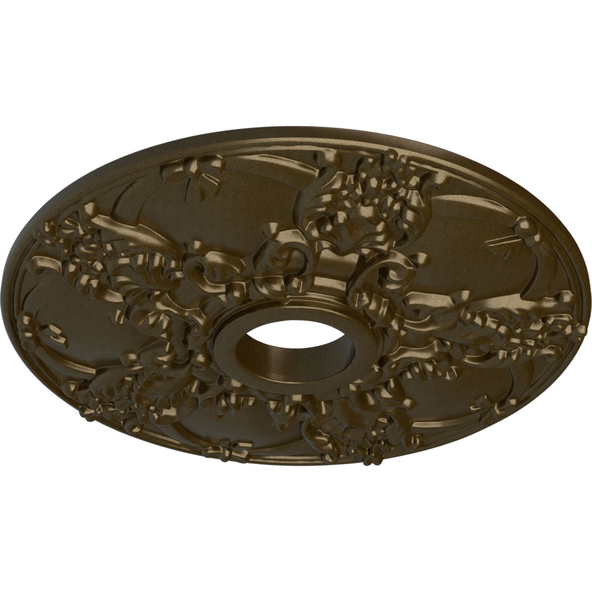 Ekena Millwork CM18NOBRS Ceiling-Medallions - View #2
