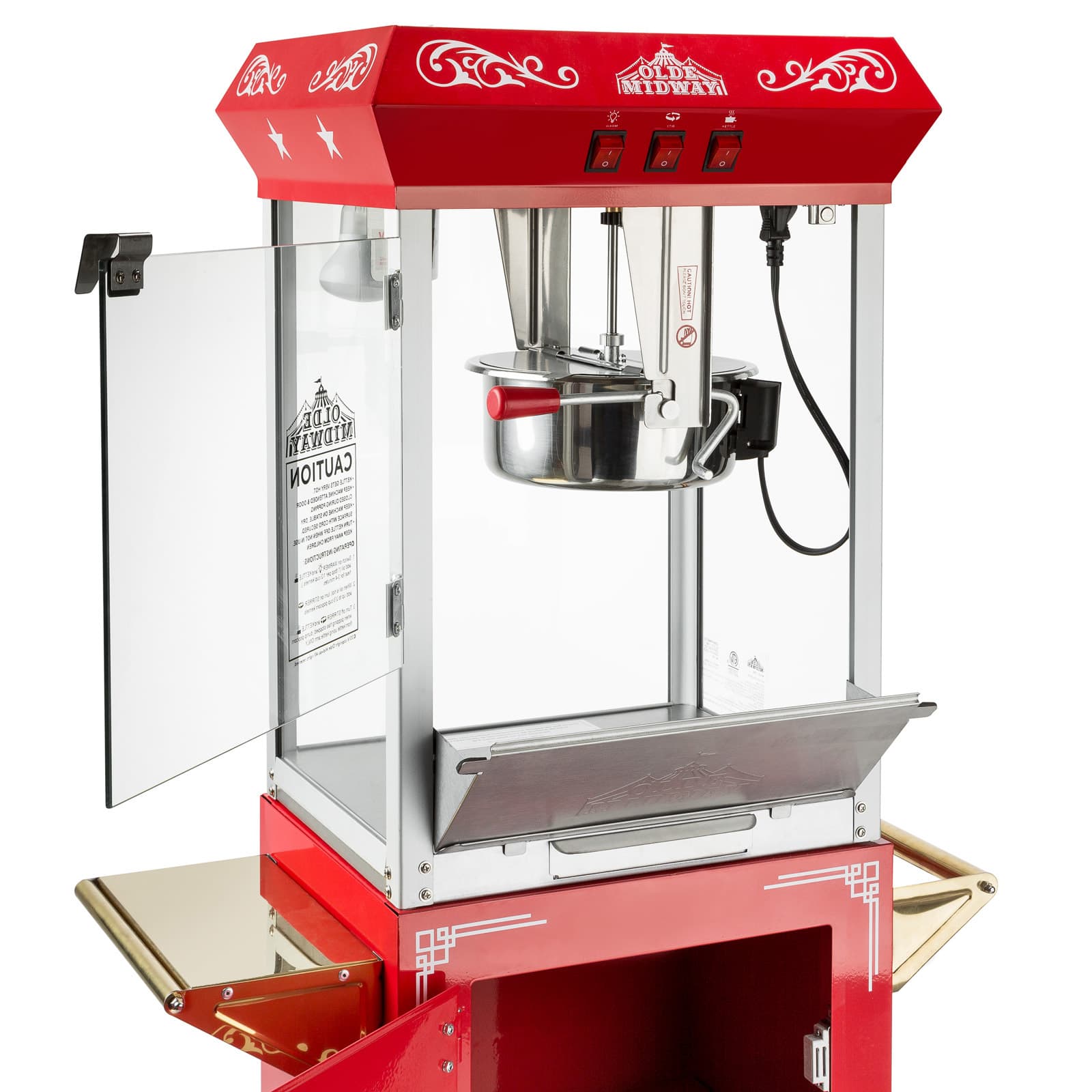 Olde Midway CON-POP-1050-RED Popcorn-Makers - View #3