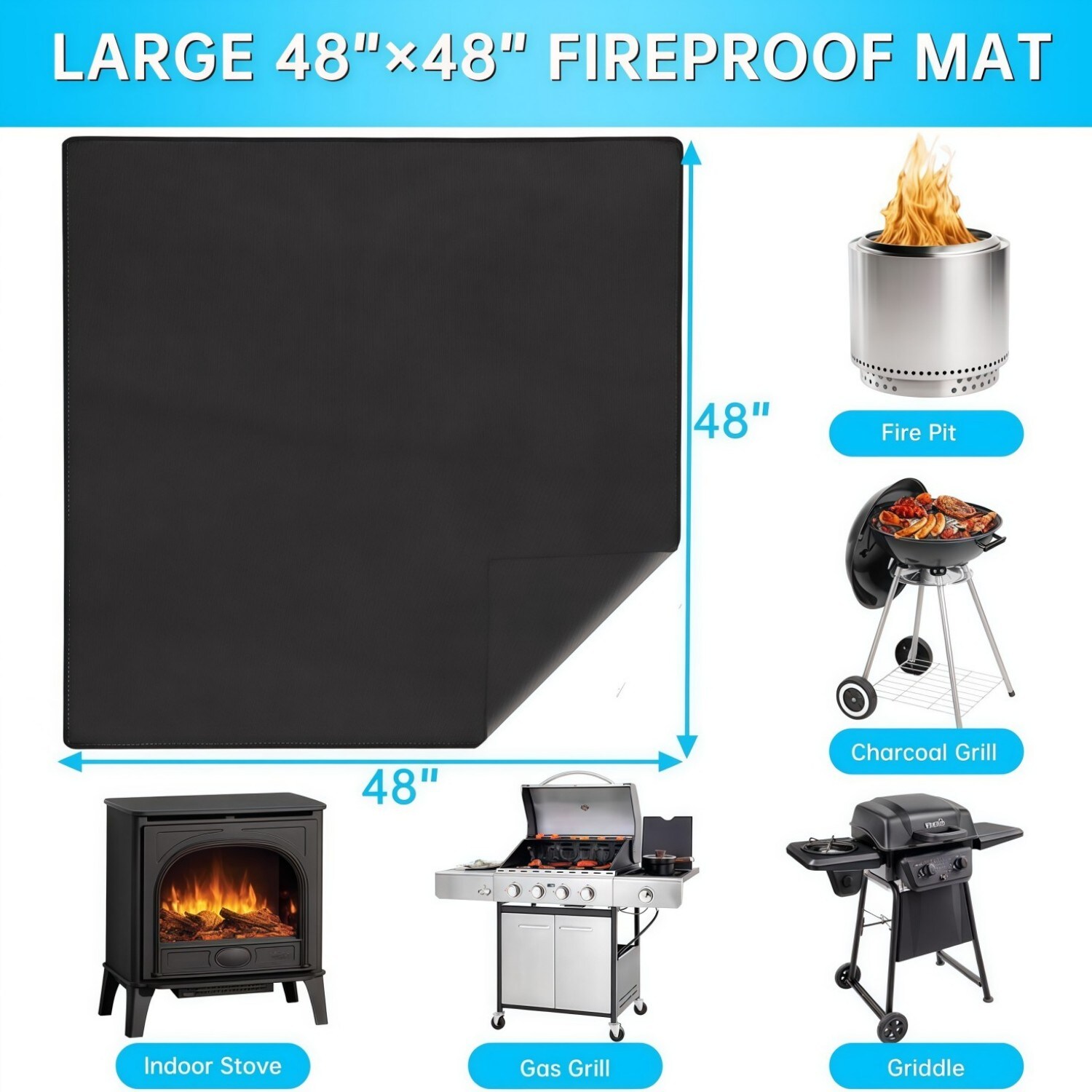 Numhew NHSEAN6823 Grill-Mats - View #7