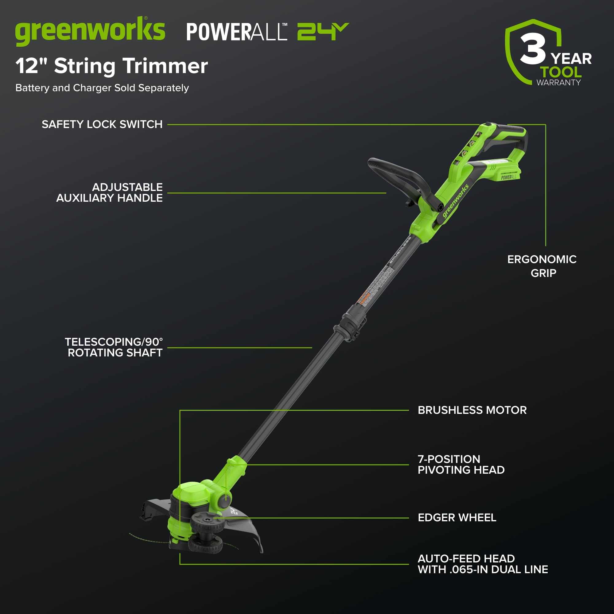 Greenworks ST120200 Cordless-String-Trimmers - View #3