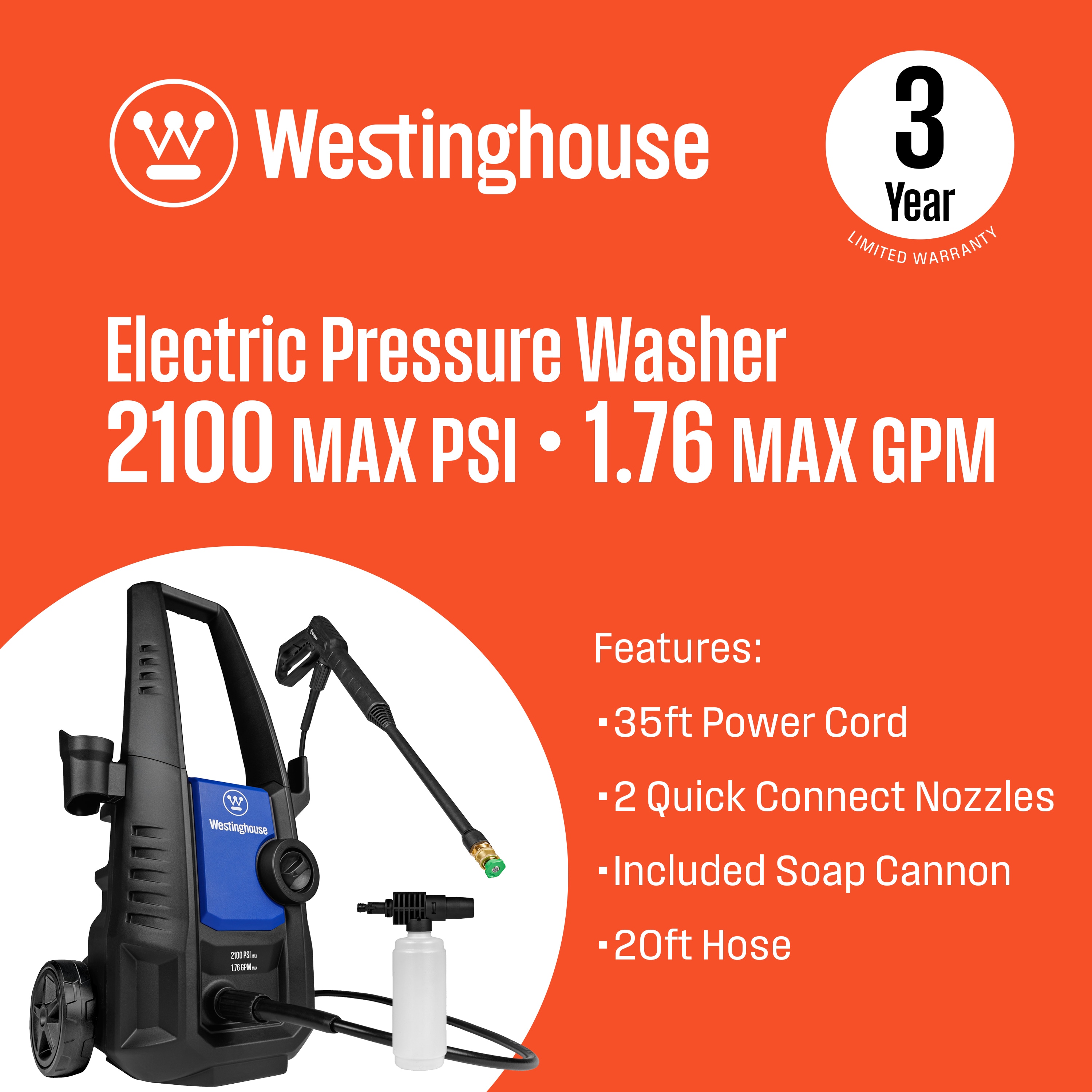Westinghouse EPX3050 Gas-Pressurewashers - View #2