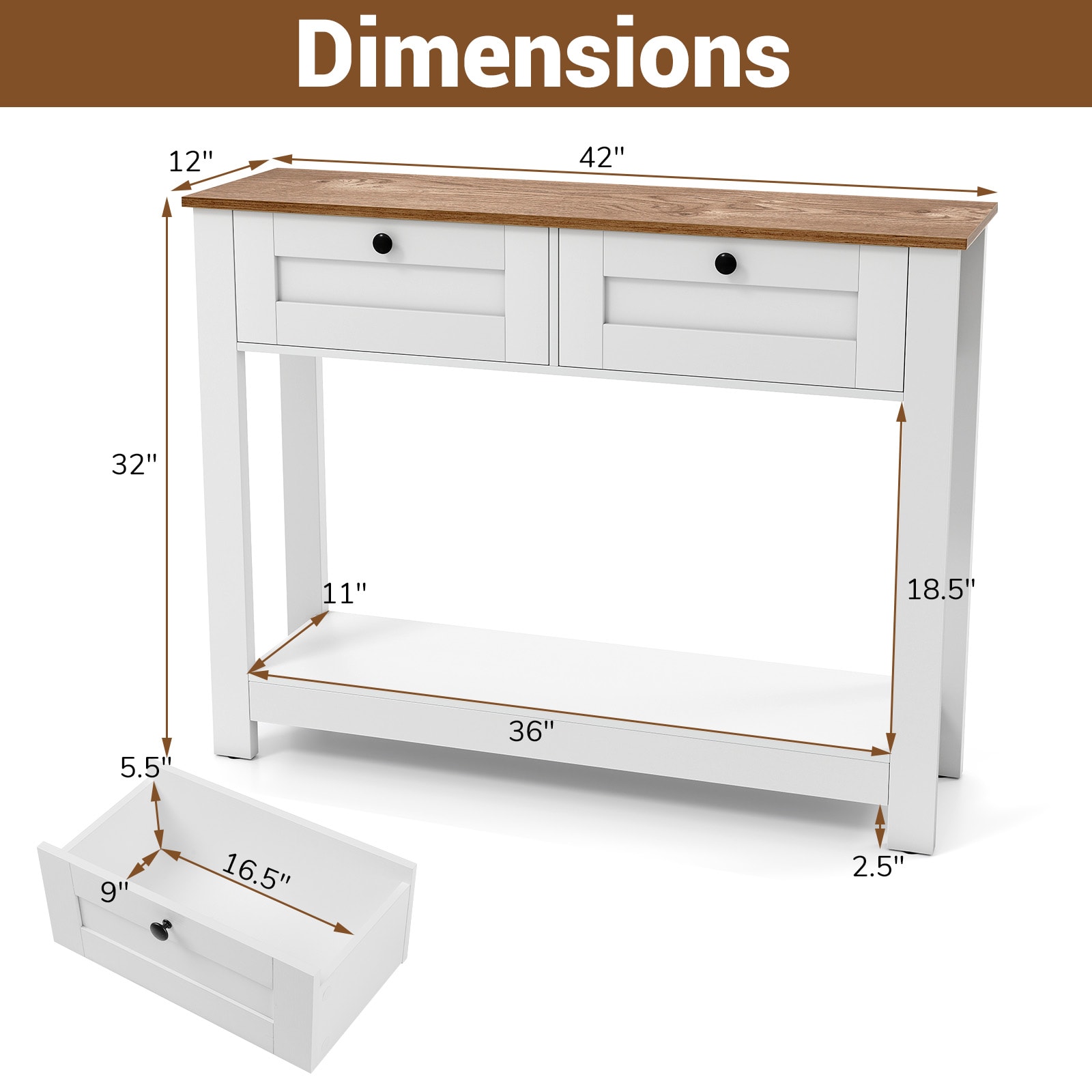 SUGIFT LW038SUGHY1612 Console-Sofa-Tables - View #3