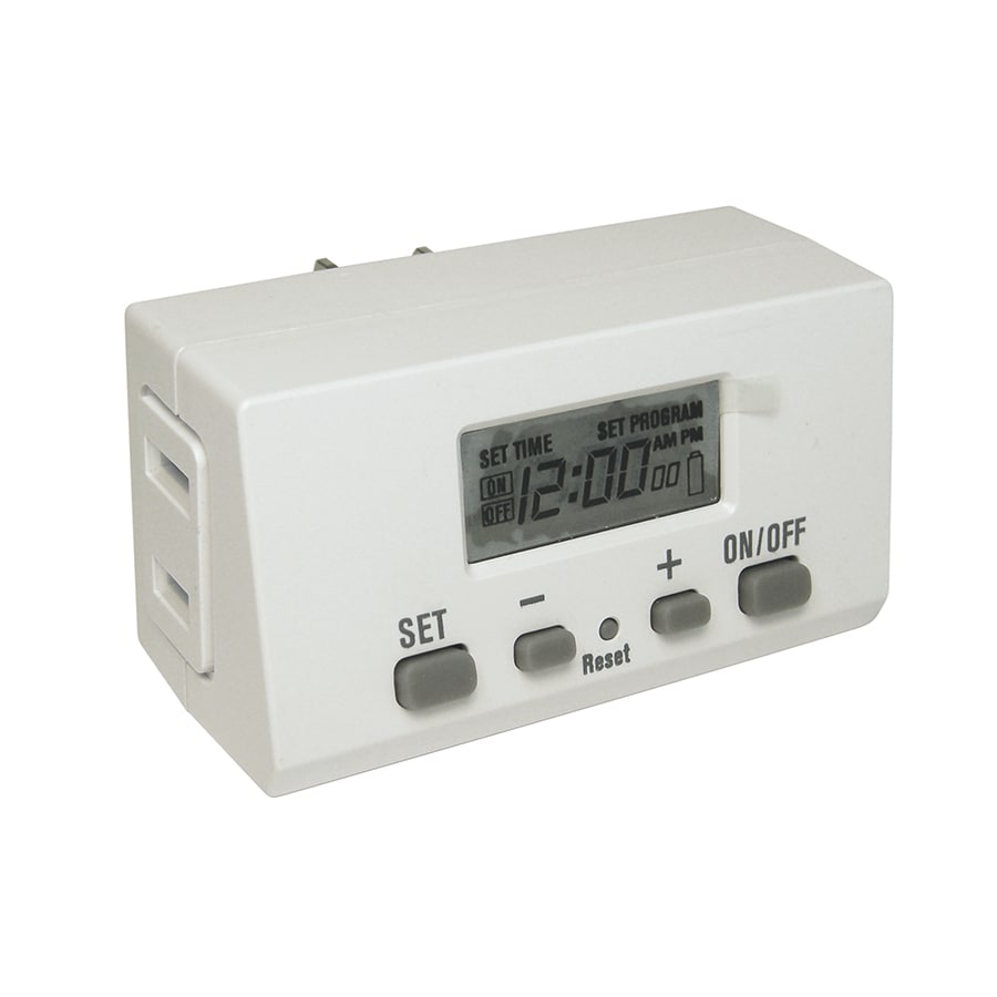 Utilitech 15-Amps 1-Outlet Digital Indoor Lighting Timer in the
