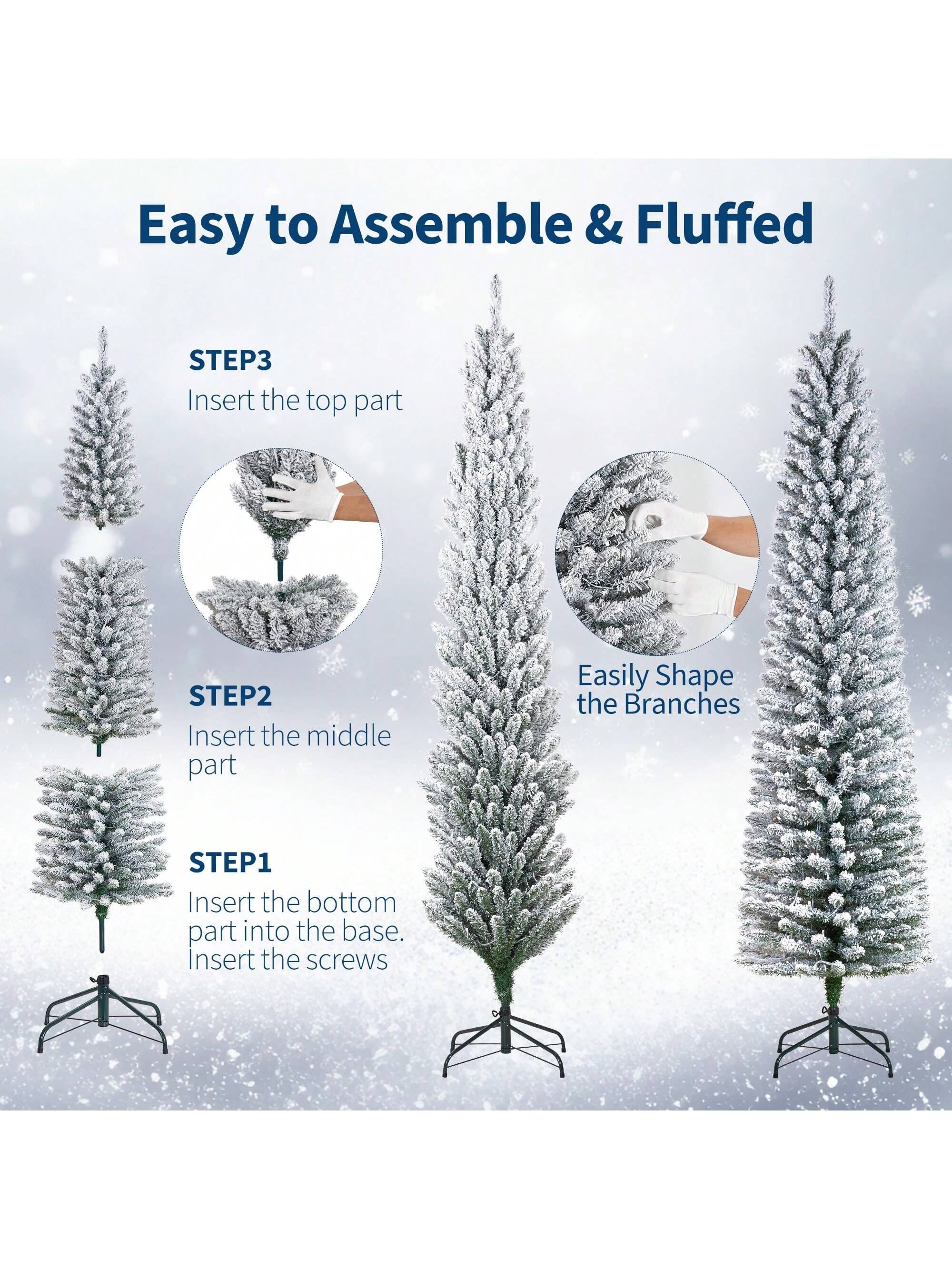 Qeetex SDS-W6F0532 Artificial-Christmas-Trees - View #6