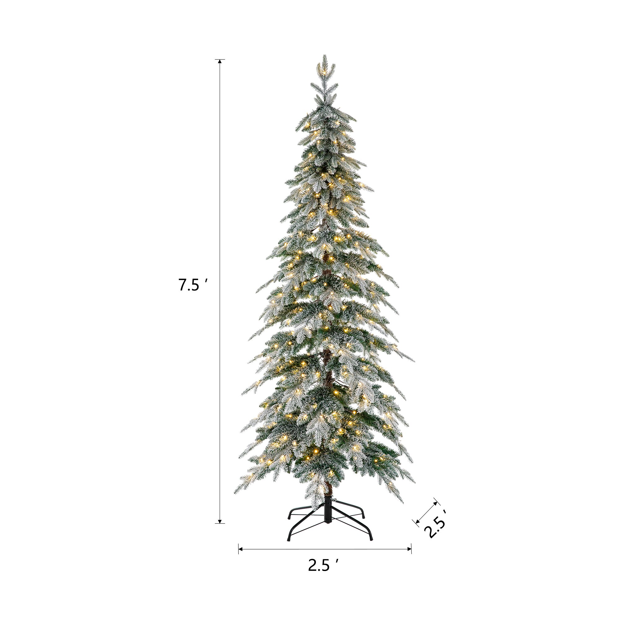 Glitzhome 2014600093 Artificial-Christmas-Trees - View #5