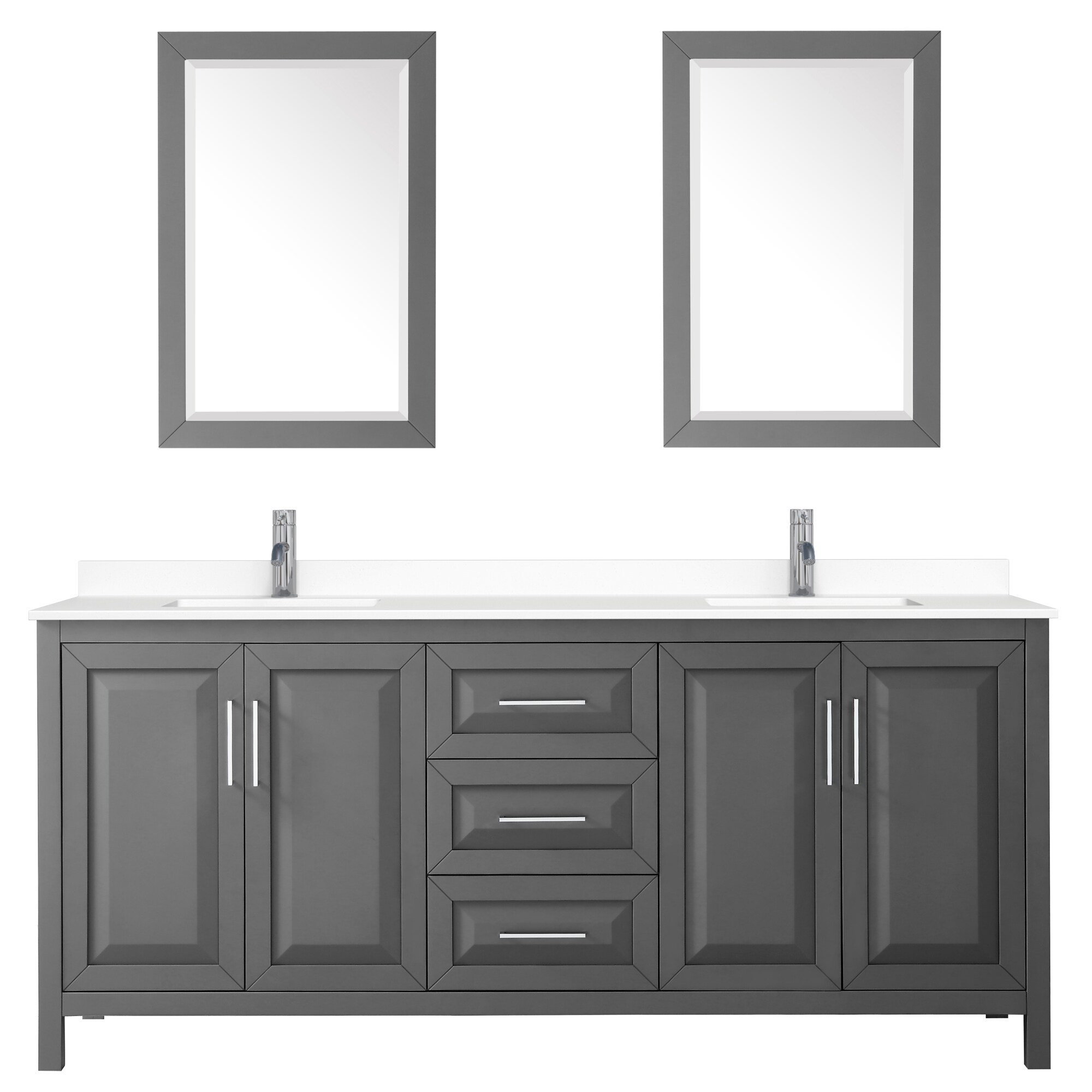 Wyndham Collection WCV252580DKGWCUNSM24 Bath-Vanity-Combo - View #3