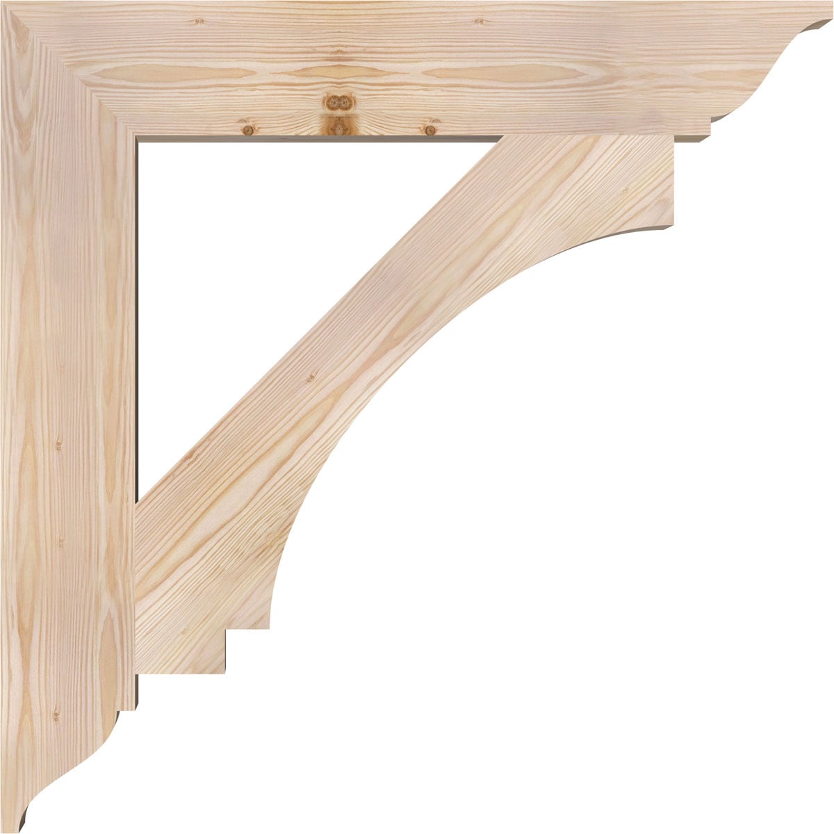 Ekena Millwork BKT06X34X34IMP01SDF Exterior-Brackets-Braces - View #3