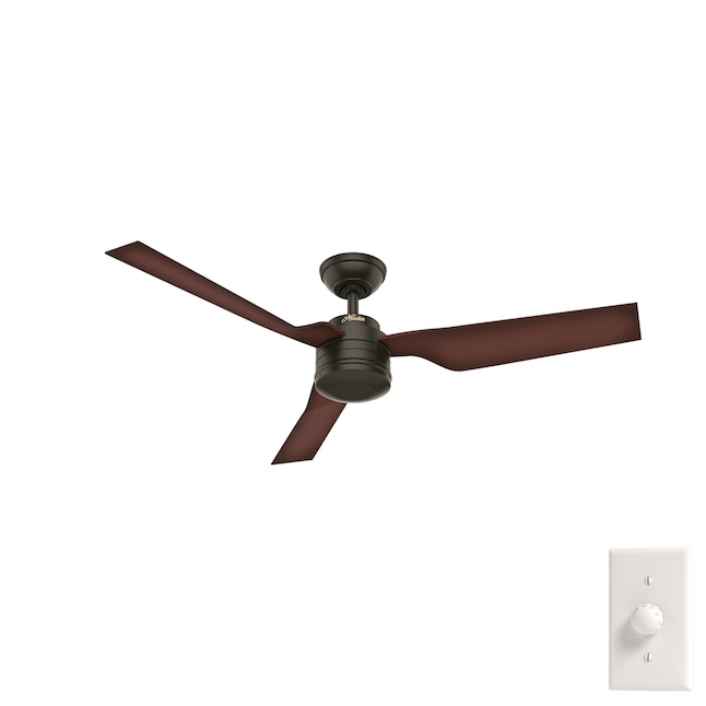 Hunter Cabo Frio 52 In New Bronze, Ceiling Fan Close To Wall