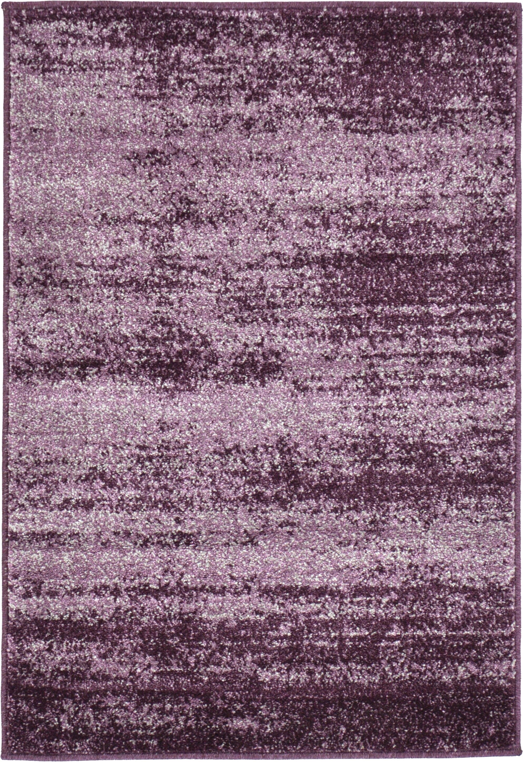 Unique Loom 3132852 Lucille Del Mar 2 x 3 (ft) Loomed Polypropylene Violet/Eggplant Purple Rectangular Indoor Distressed/Overdyed Area rug