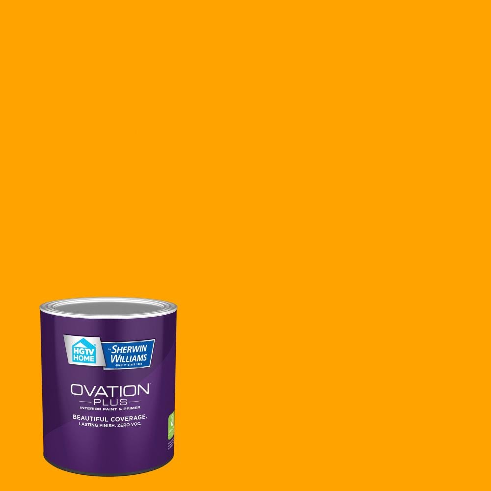 HGTV HOME by Sherwin-Williams 3001-1A-2557209 Ovation Plus Semi-gloss Orange Glow 3001-1A Latex Interior Paint Paint + Primer ( 1-quart )