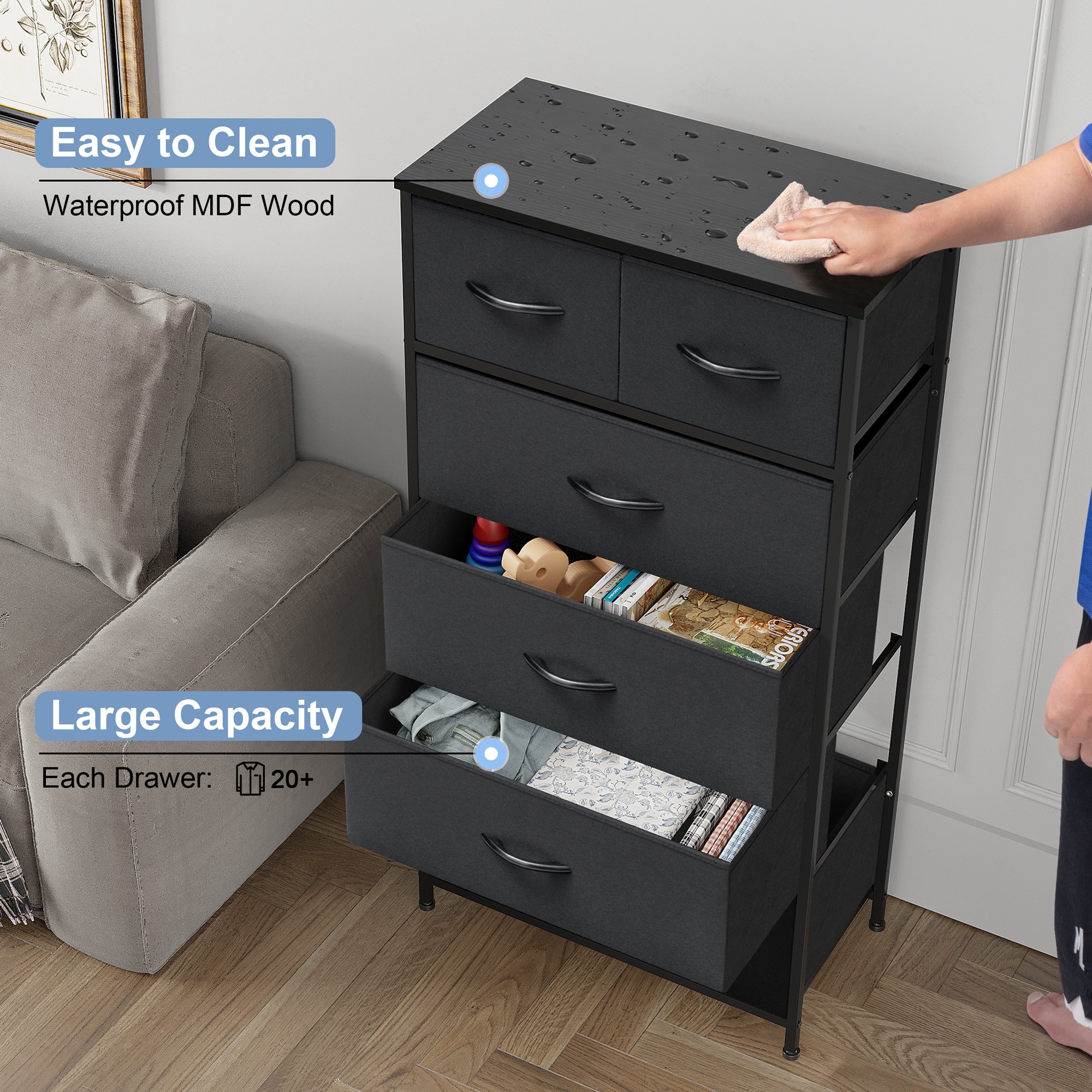 CloudFly CL-HD019BLK dressers - View #8