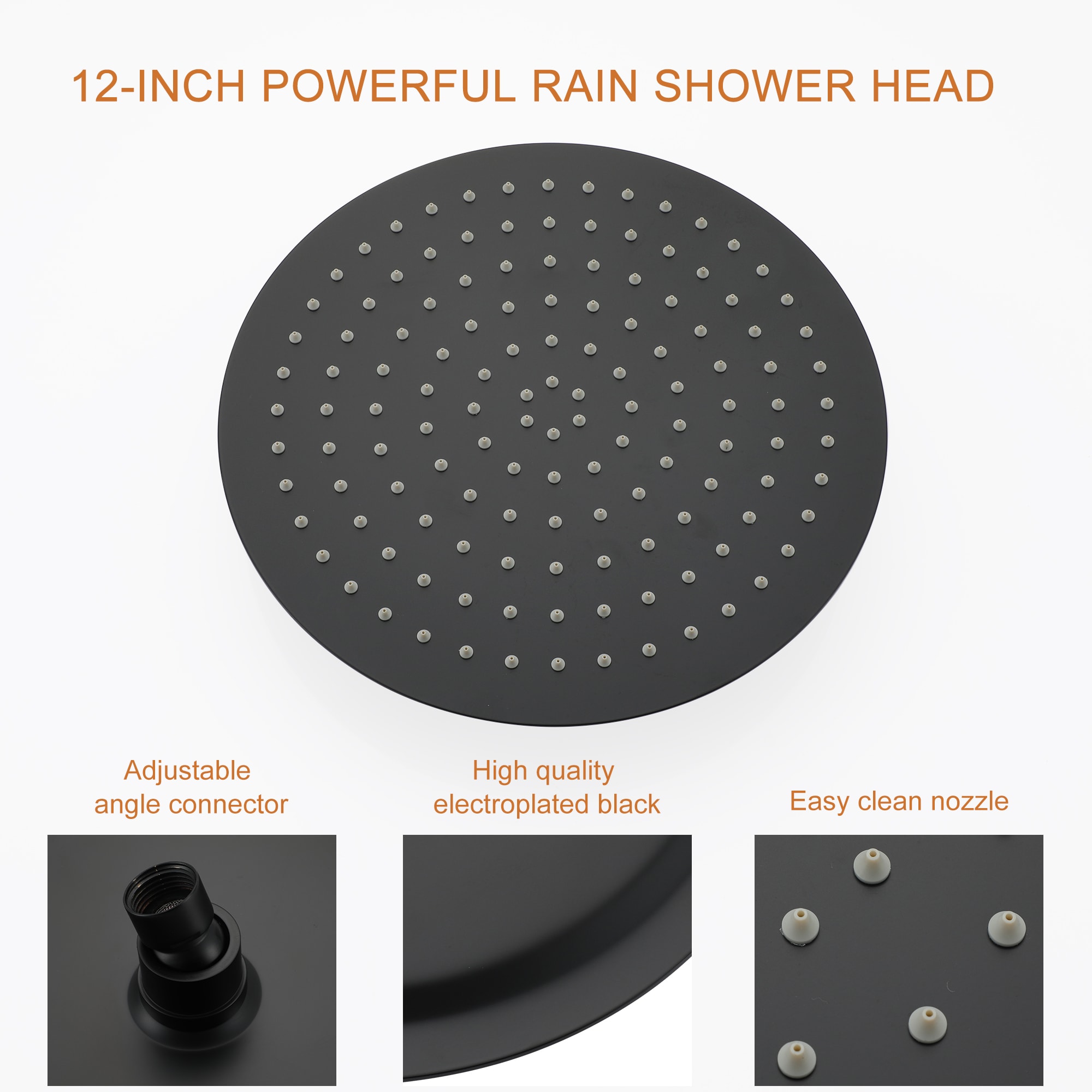 CASAINC CS3572-MB Showerhead-Bar-Panels - View #6