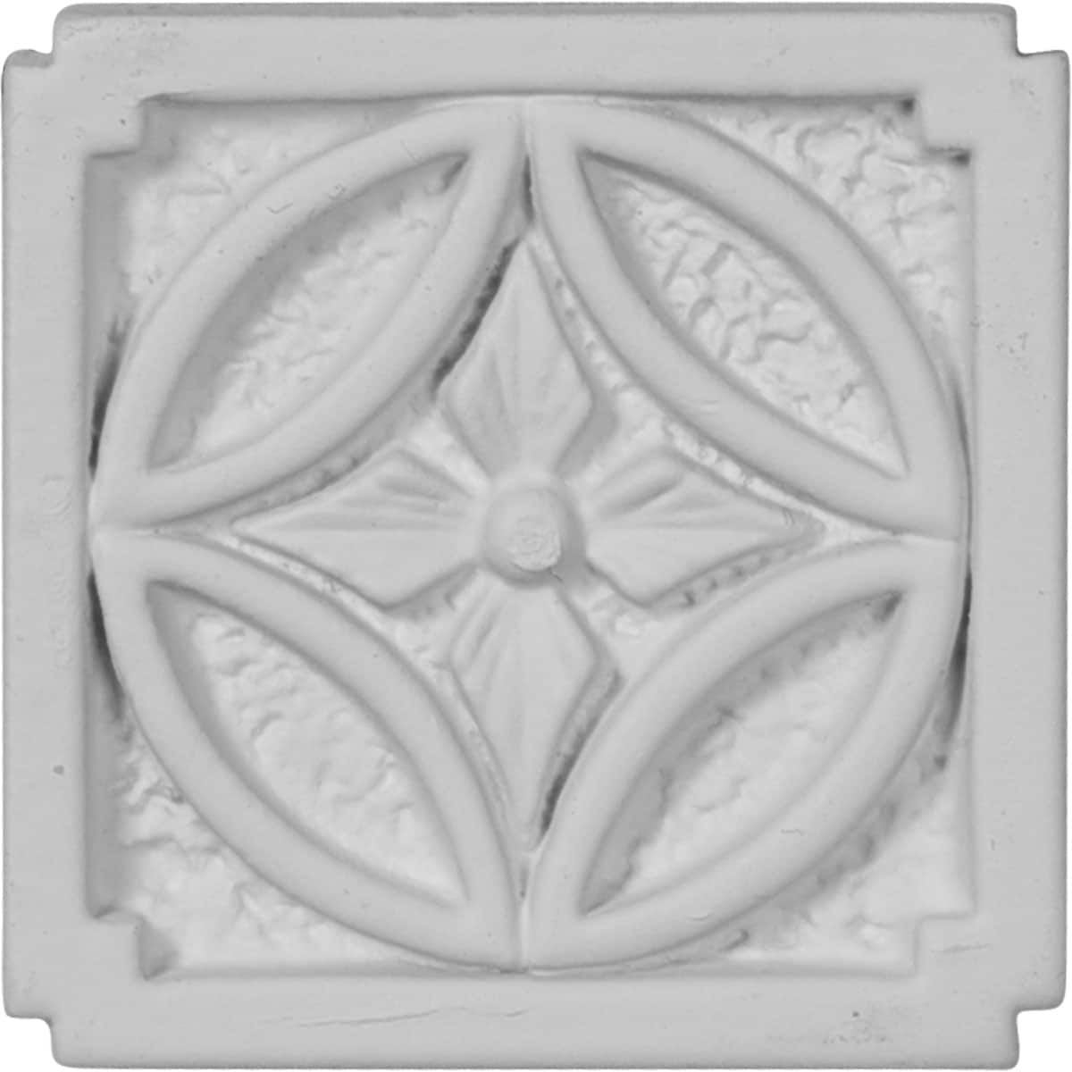 Ekena Millwork PB02X02NE Nexus 2.25-in x 2.25-in Primed Urethane Square Rosette