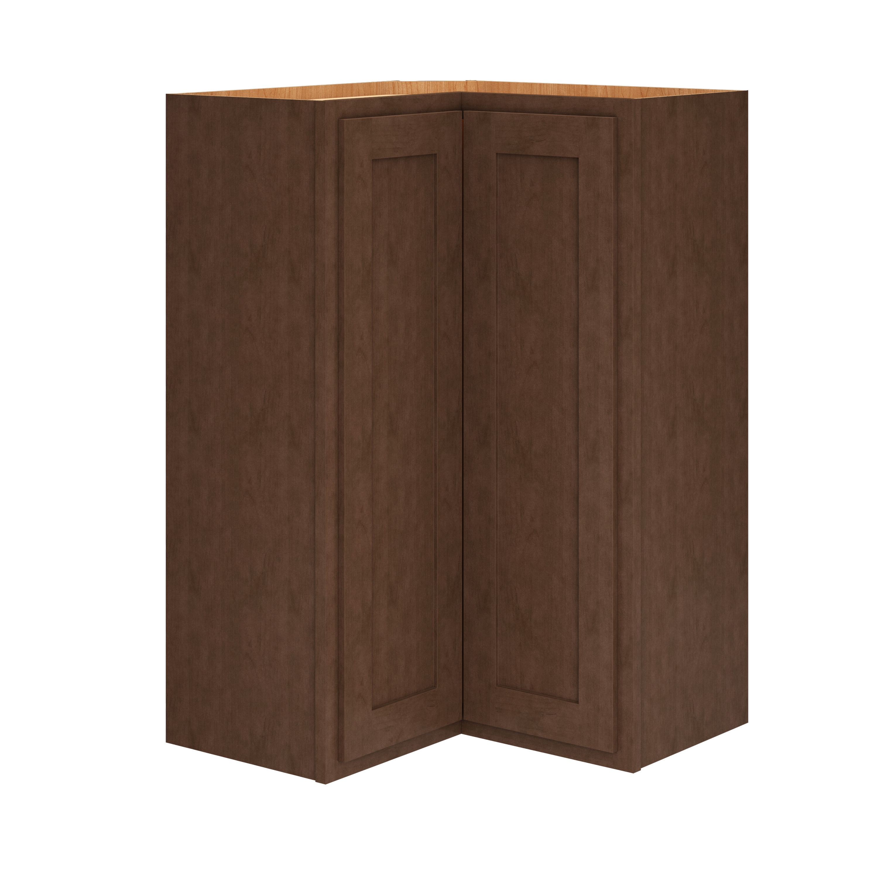 Diamond Express Jamestown 36-in W x 36-in H x 12-in D Regatta Blue L-shaped Corner Wall Fully Assembled Plywood Cabinet (Recessed Panel Shaker Style)