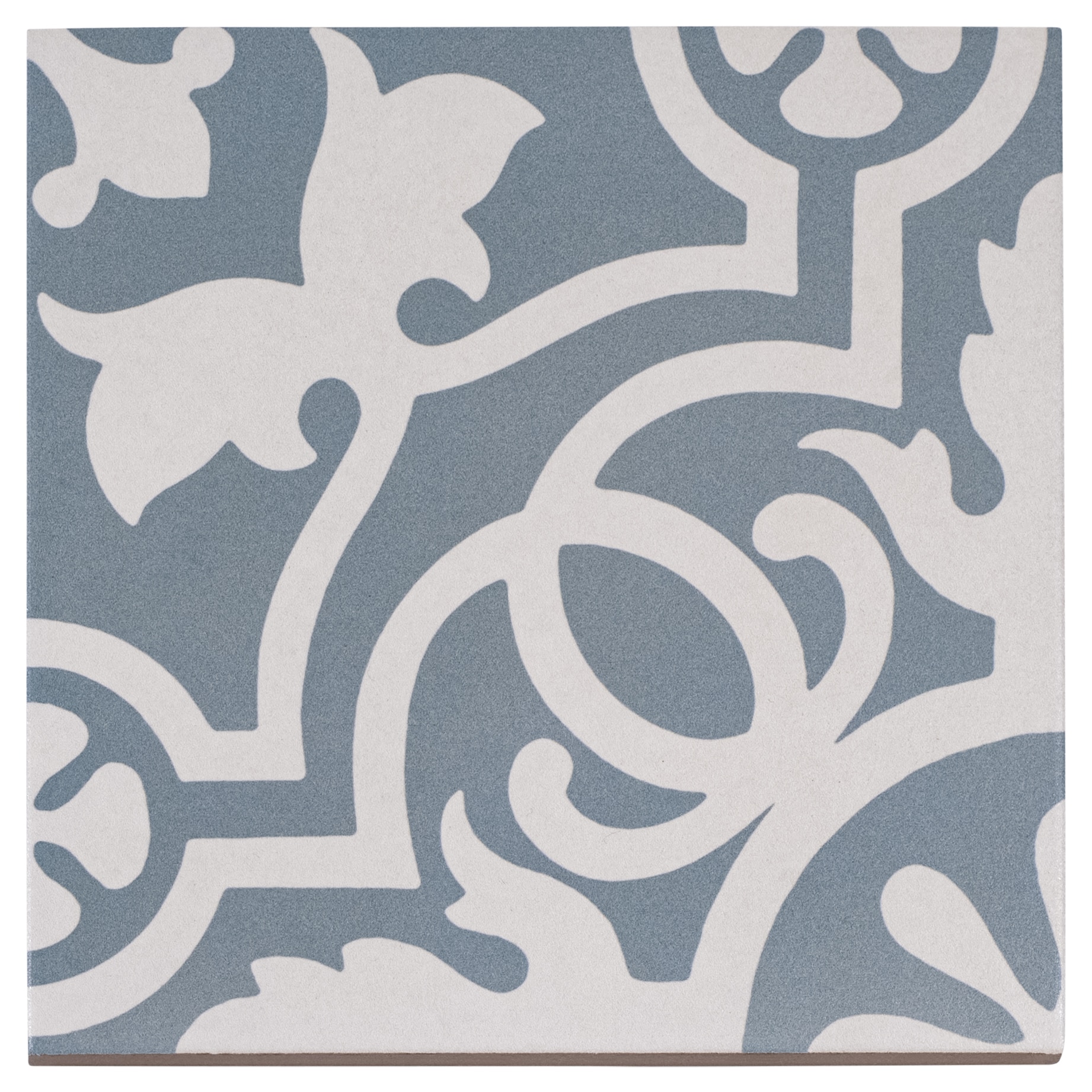Andova Tiles SAM-ANDBLI290 Sample- Beaux 8-in x 8-in Matte Porcelain Patterned Floor and Wall Tile