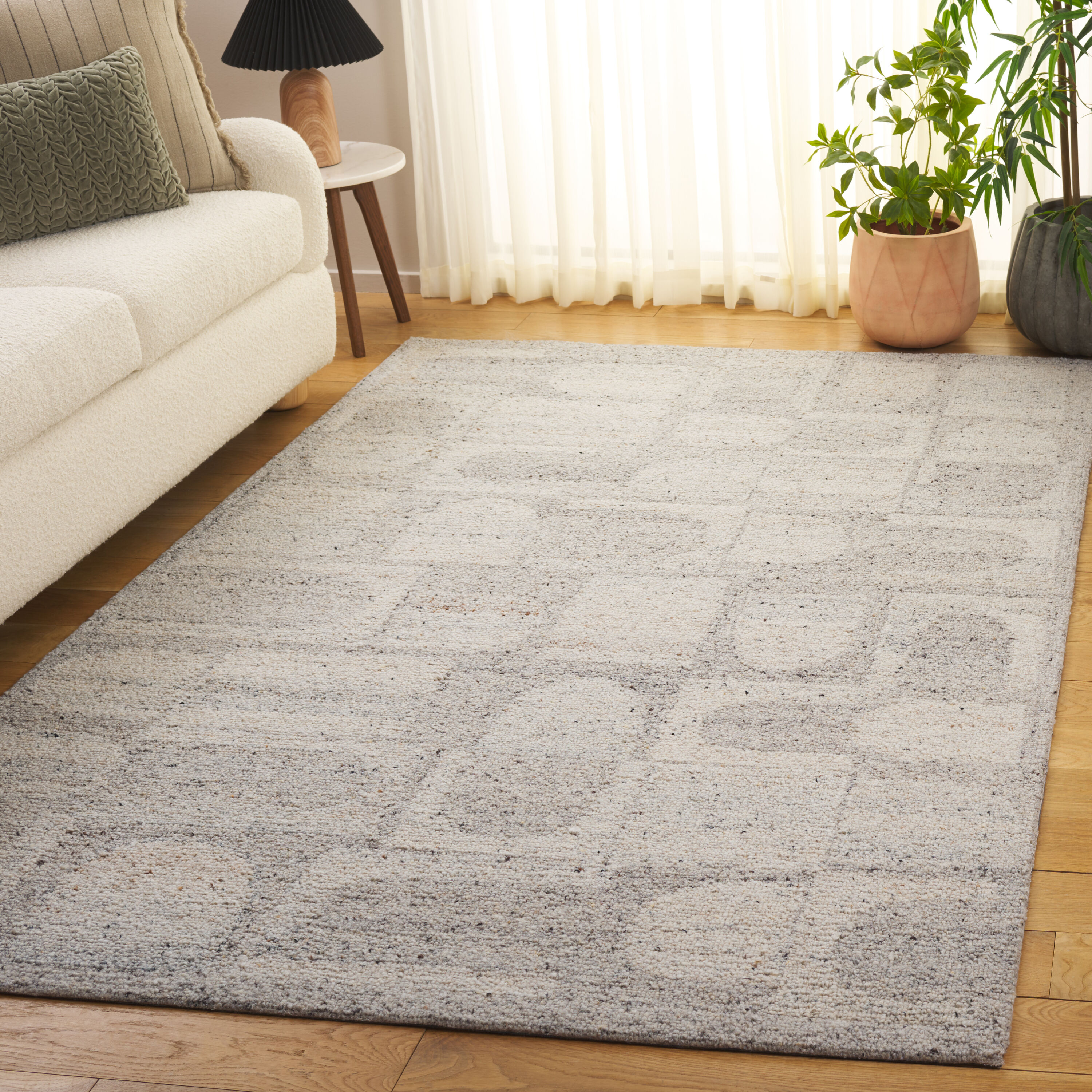  Harvest 119 Gray/Beige Modern 4ft x 6ft Small Rectangle Rug