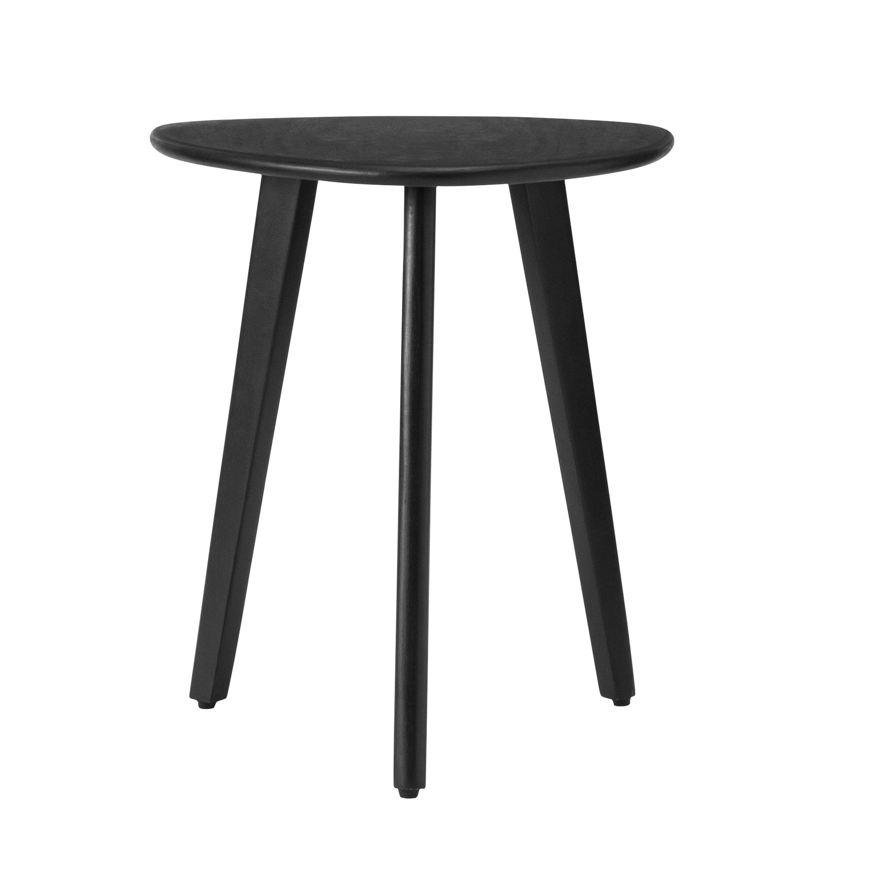 MH LONDON MH-TB-875 Izzie 16-Inches W x 18-Inches H Black Wood Triangle Midcentury End Table Assembly Required