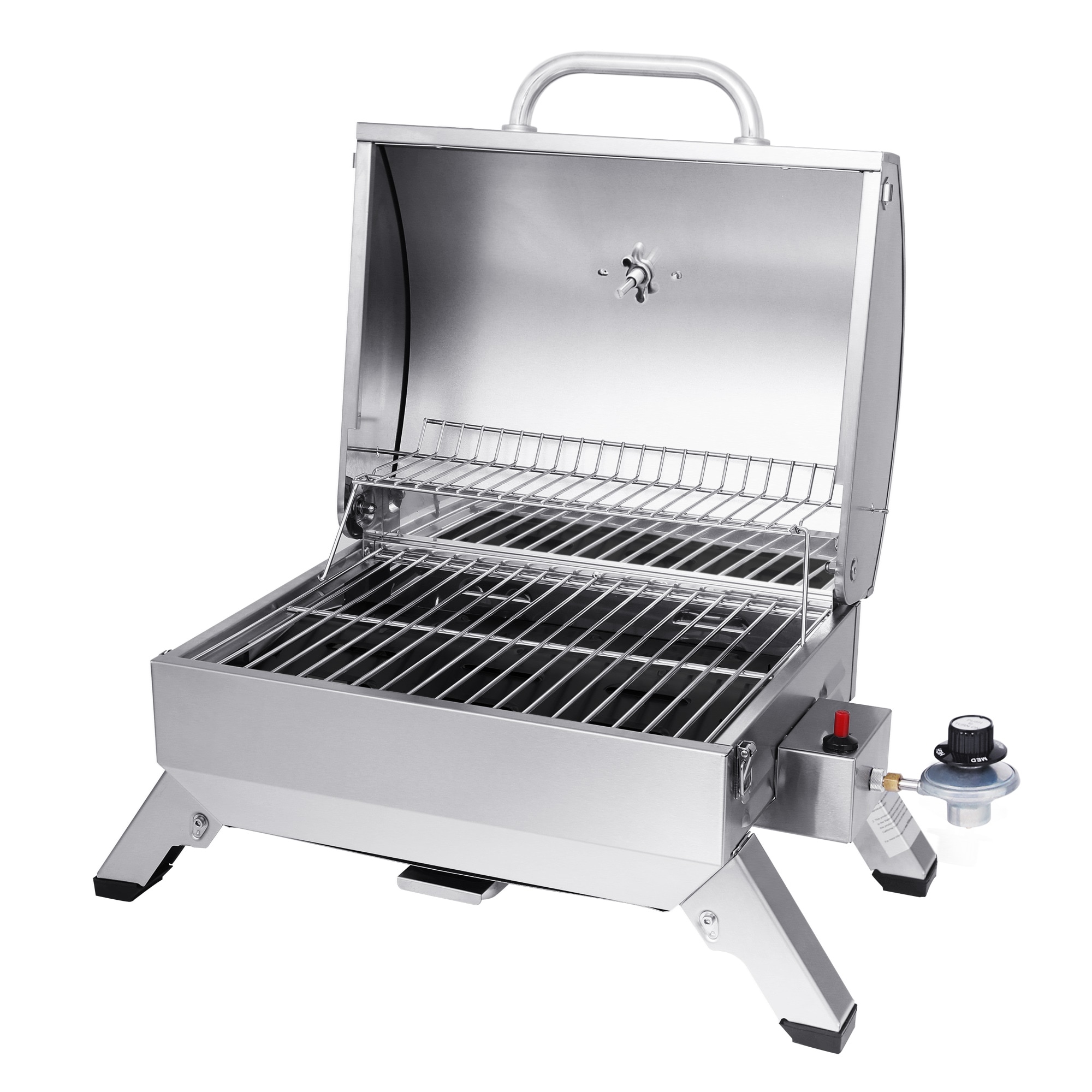 Royal Gourmet 285-Sq in Stainless Steel Portable Liquid Propane Grill ...