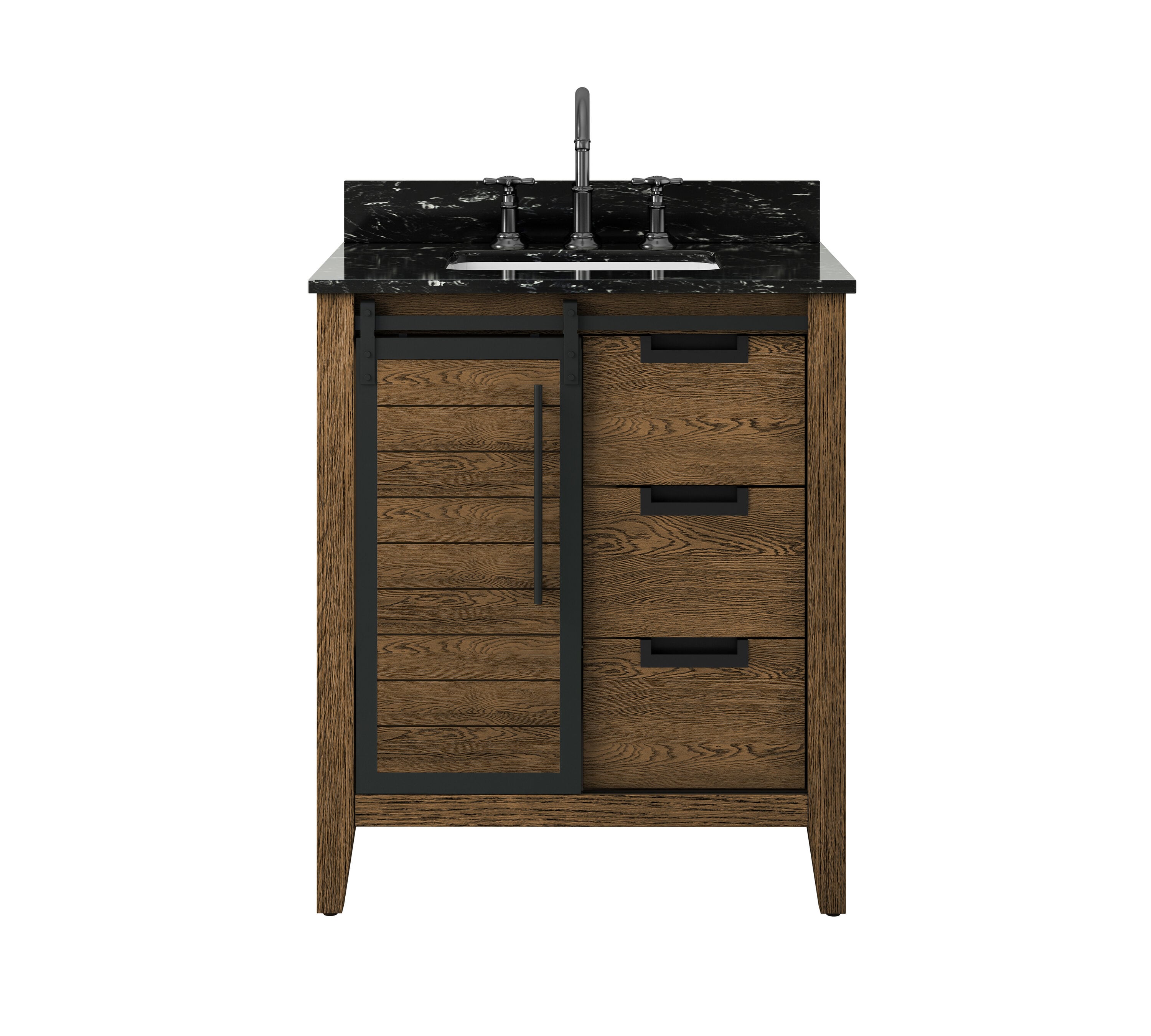 allen + roth TJ-0113V3022BR Bath-Vanity-Combo - View #2