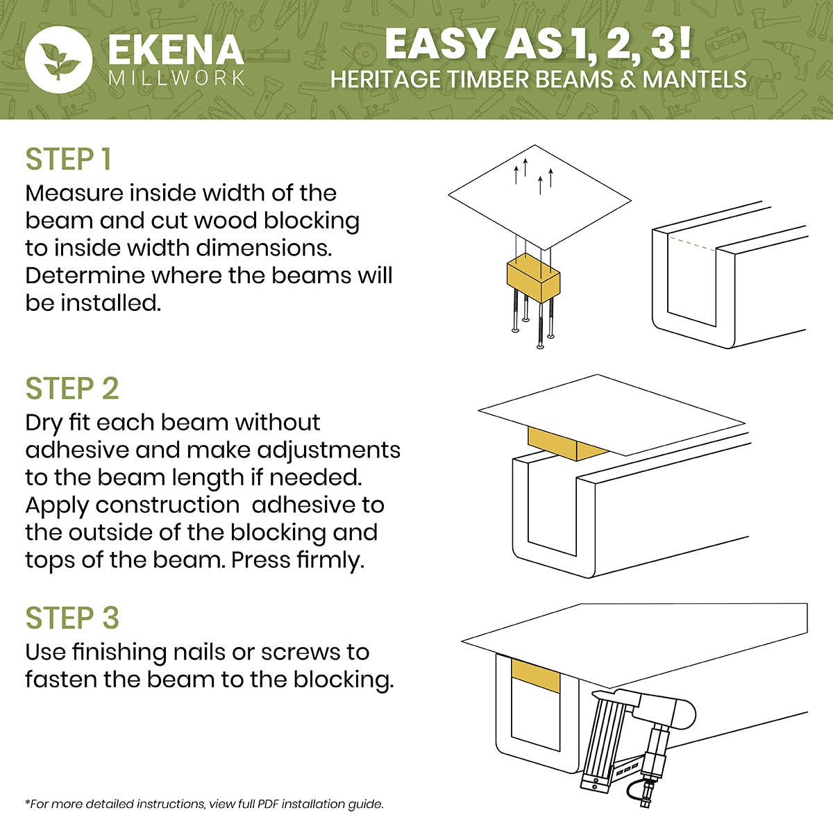 Ekena Millwork 2323699 Faux-Beams - View #11
