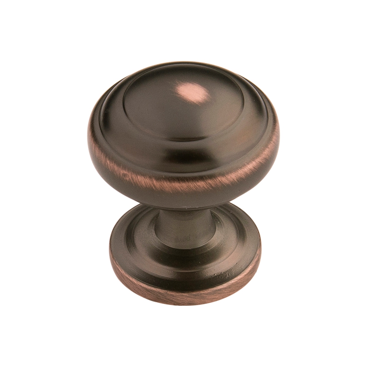 Hickory Hardware P2286-OBH-10B Zephyr 1-in Oil-Rubbed Bronze Highlighted Mushroom Farmhouse Cabinet Knob 10 -Pack