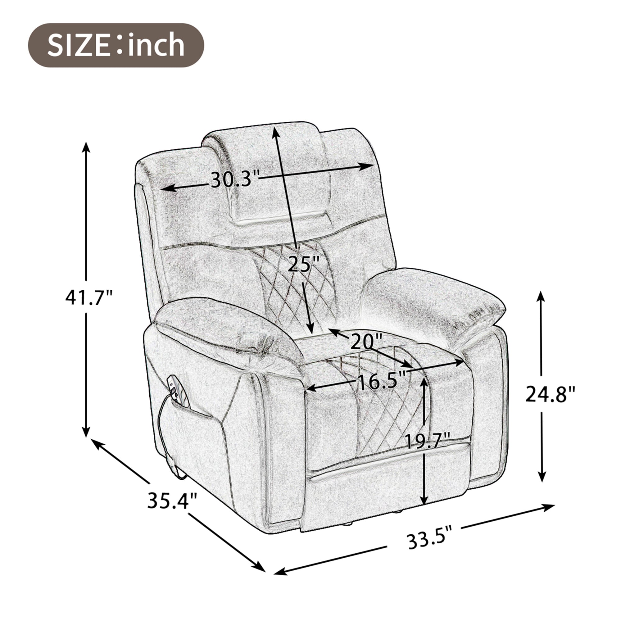 Clihome W50-ZO-6901 recliners - View #20