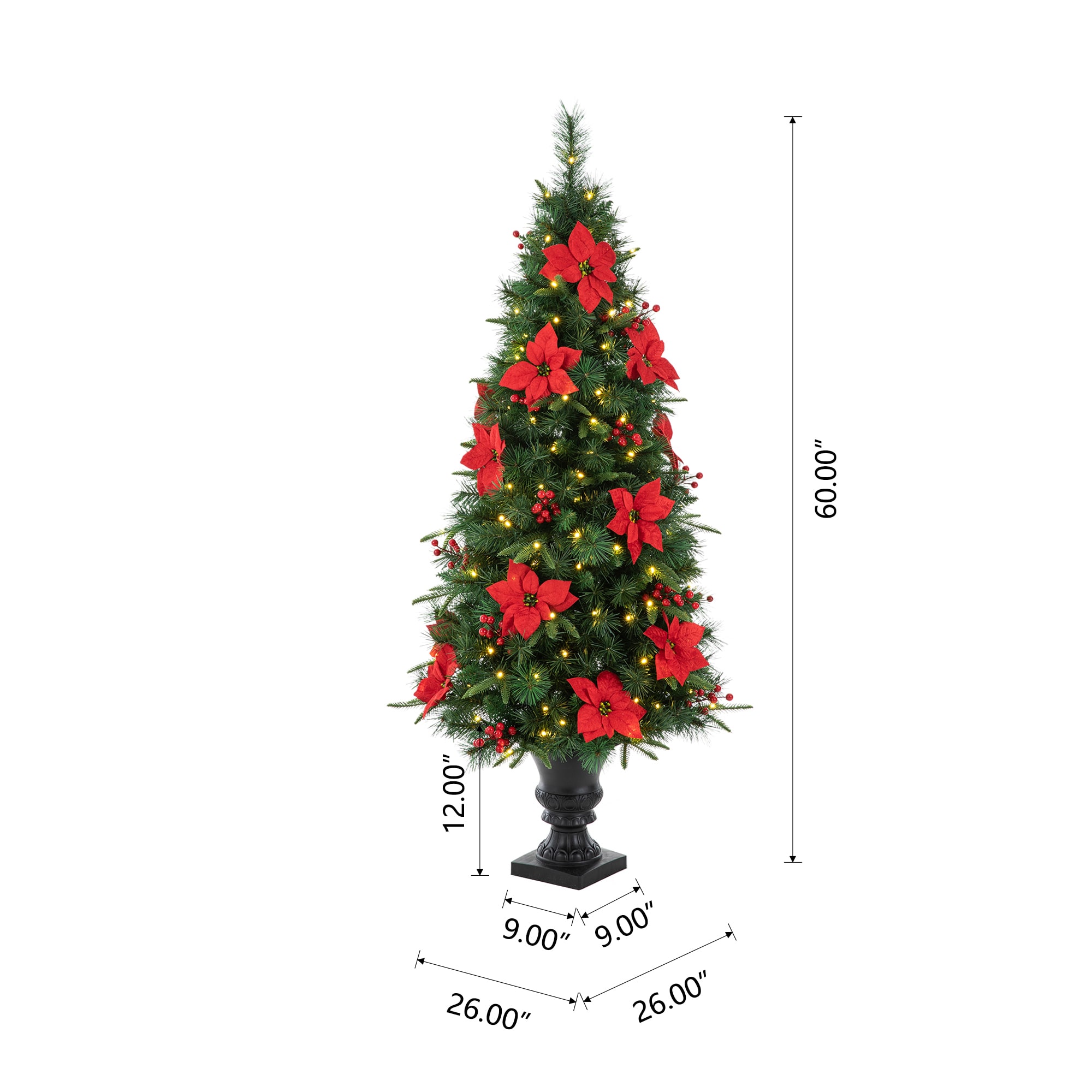 Glitzhome 2030800008 Artificial-Christmas-Trees - View #5