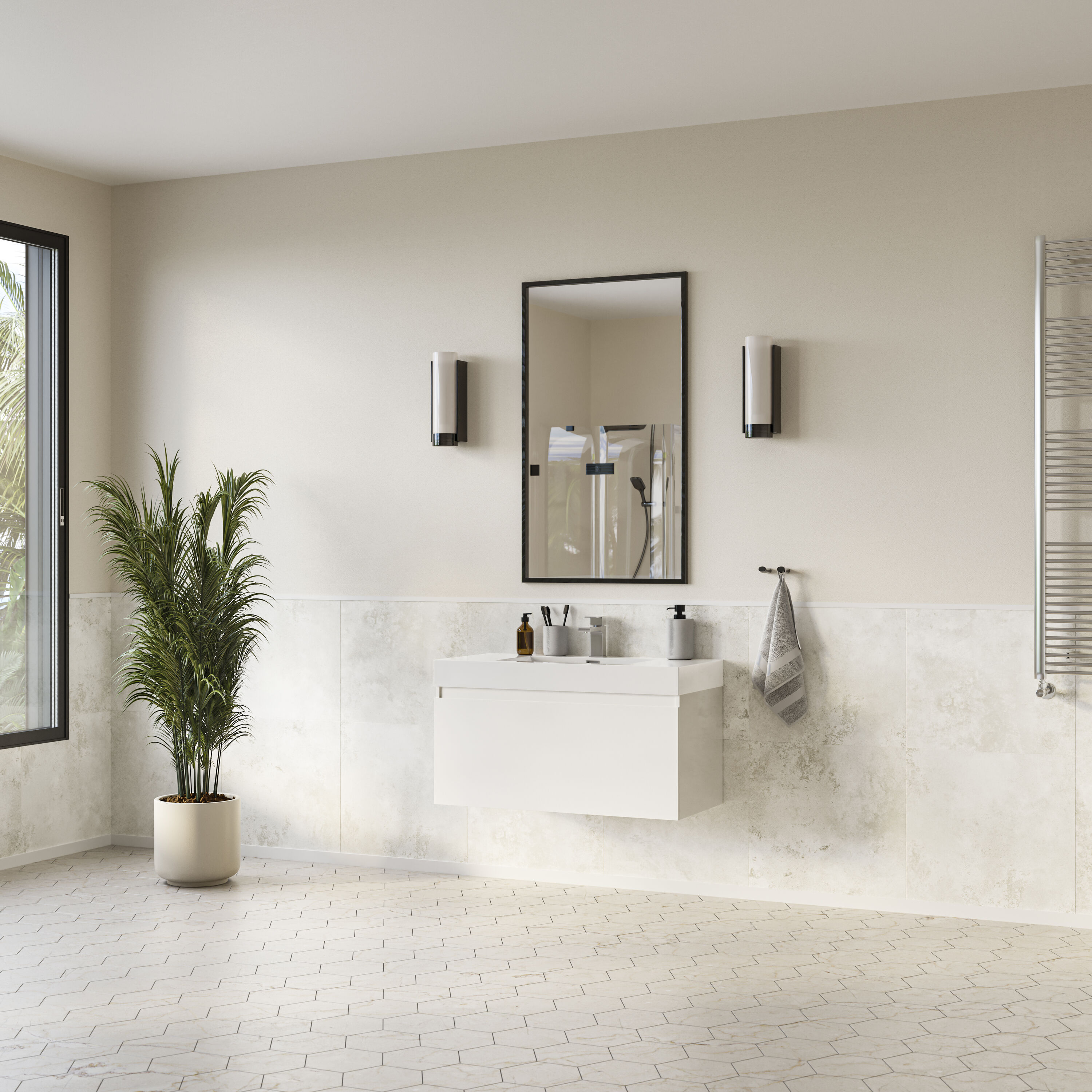 Fresca FCB8010WH-I Bath-Vanity-Combo - View #4