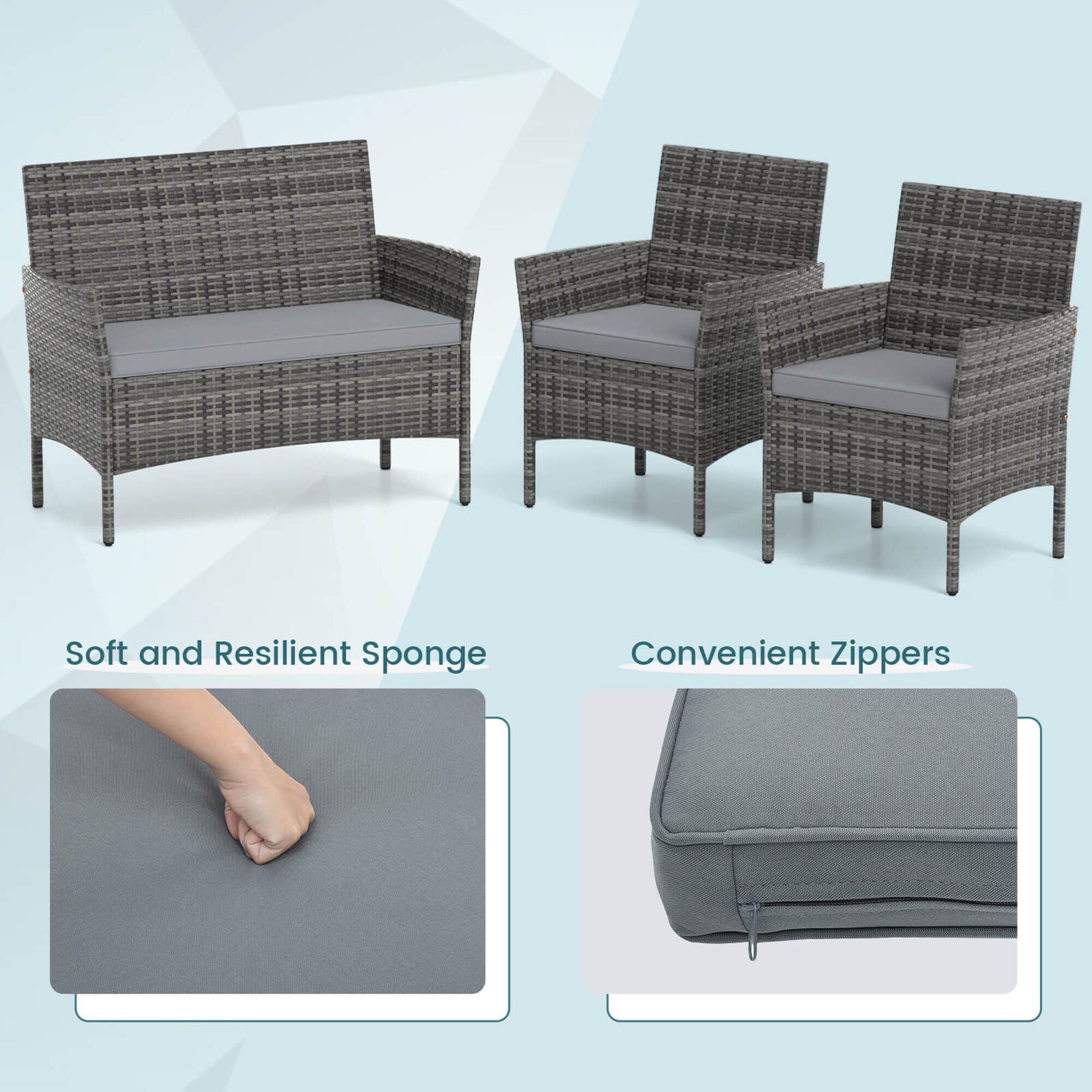 Costway HCST05332 Patio-Conversation-Sets - View #7