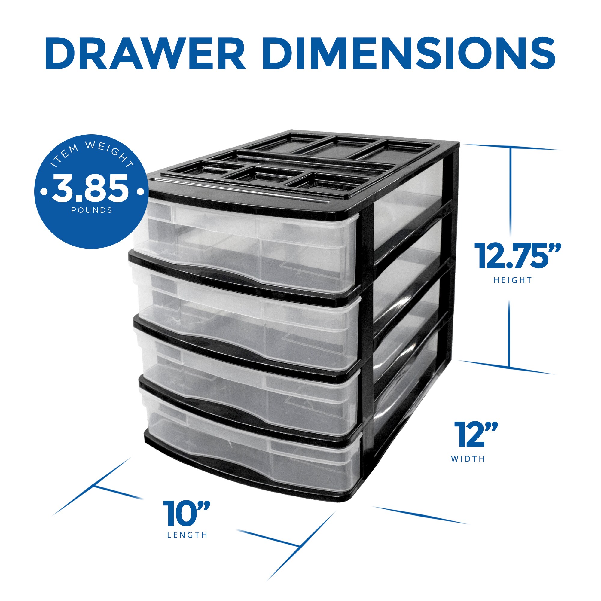 Gracious Living 323069 Plastic-Storage-Totes - View #3