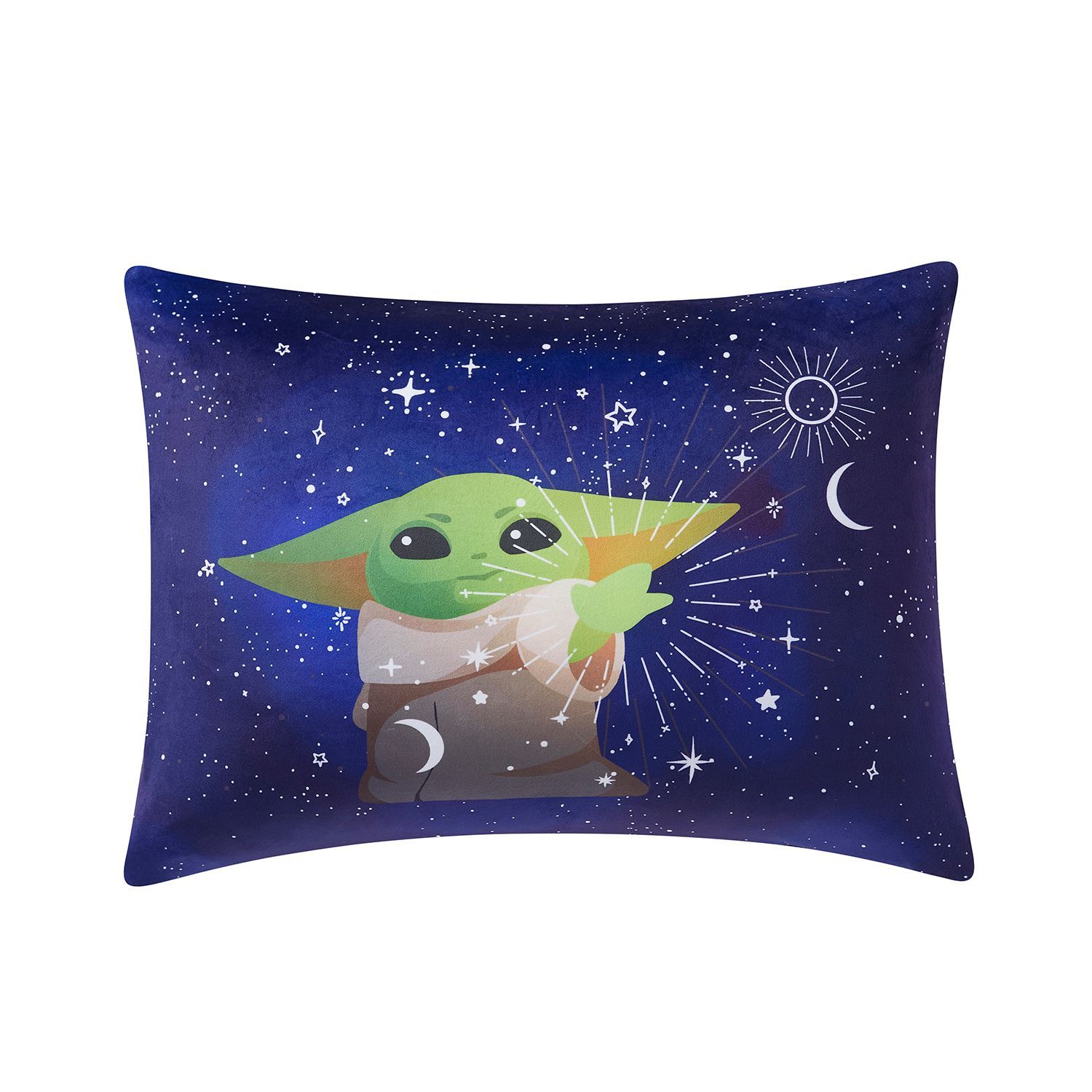 Sweet Home Collection Baby Yoda Kids Bed Pillow Pack with Removable Pillowcase