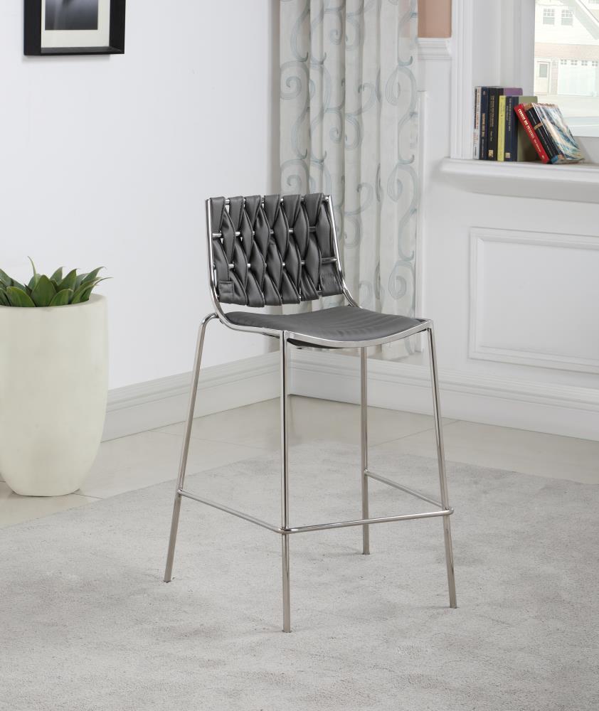 Chintaly Imports TAYLOR-CS-GRY stools - View #3