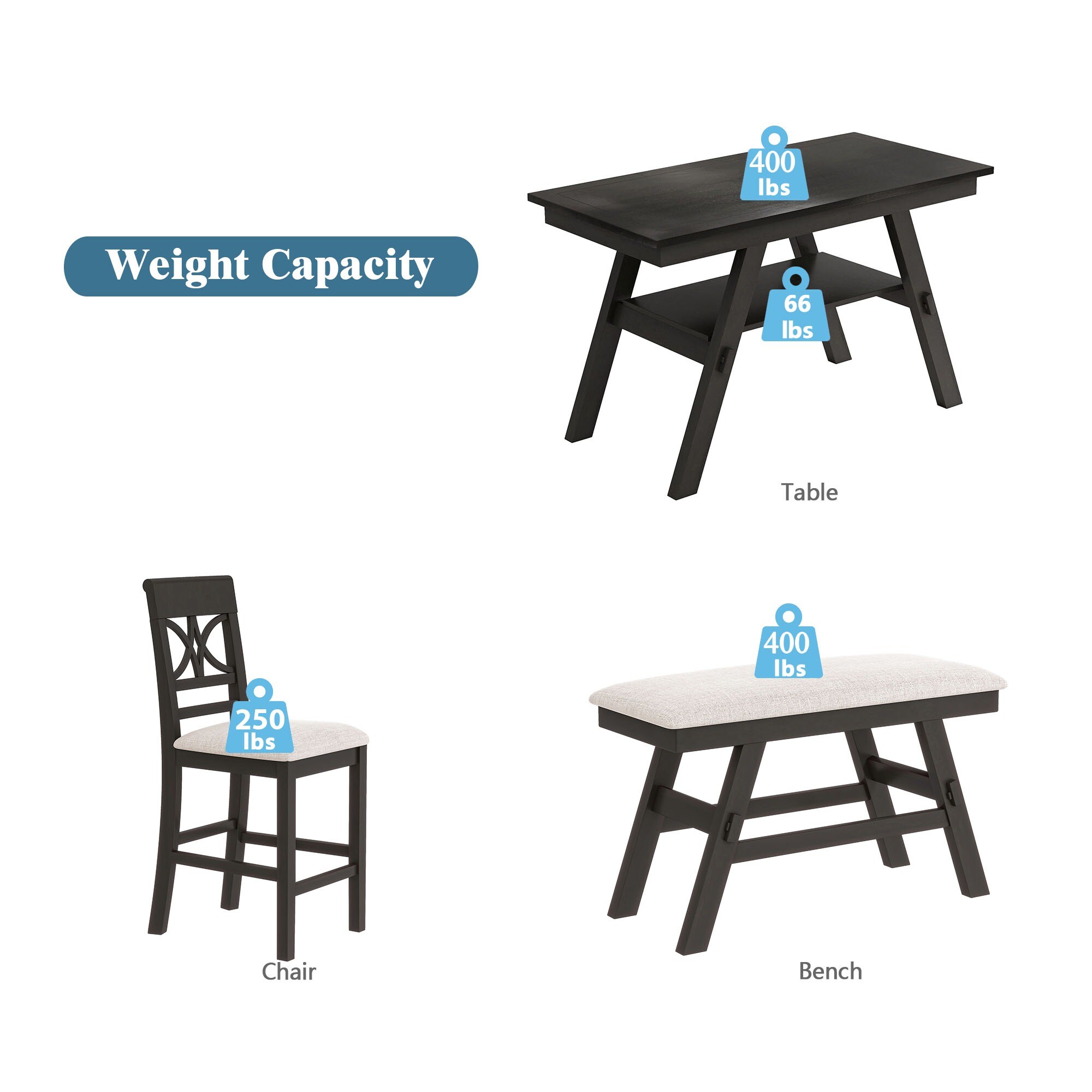 HyperDrop Cart W-SP000257AAP Dining-Sets - View #4