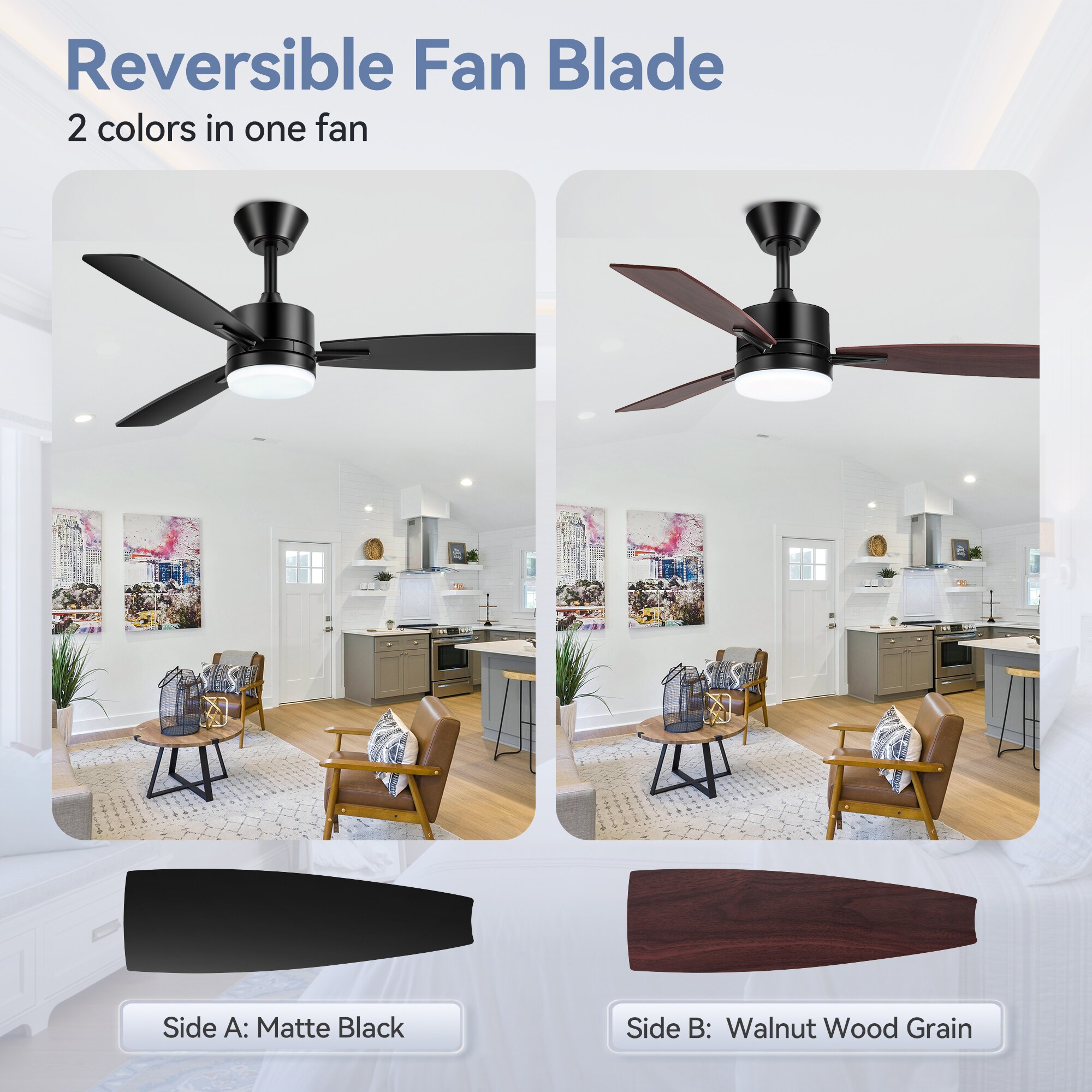 Breezary 42-in Matte Black with Dark Red and Black Blades Breezary 42-in Matte Black with Dark Red and Black Blades